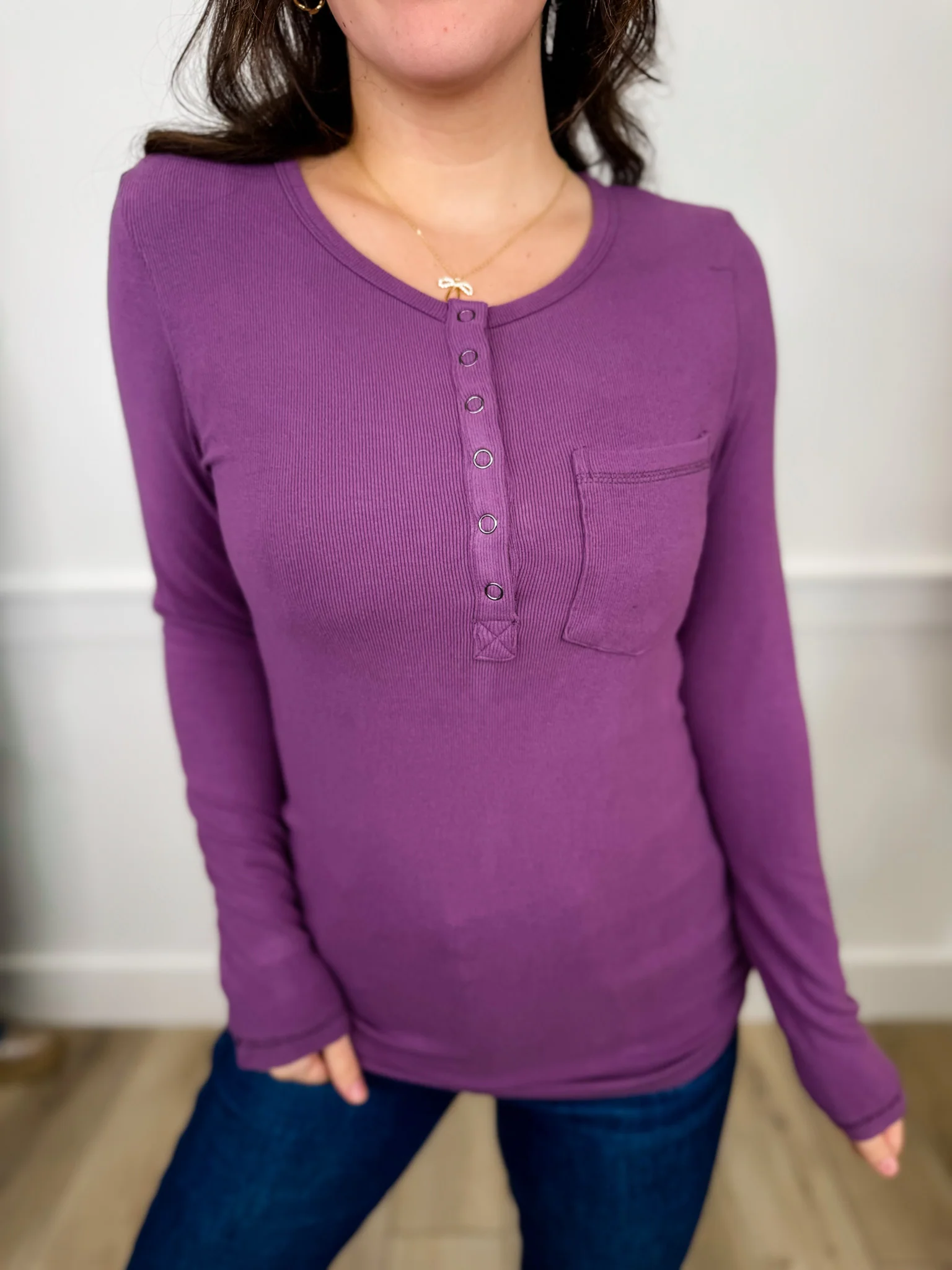 Weekend Plans Rayon Blend Long Sleeve Avery Mae Top - 5 colors! - Image 3