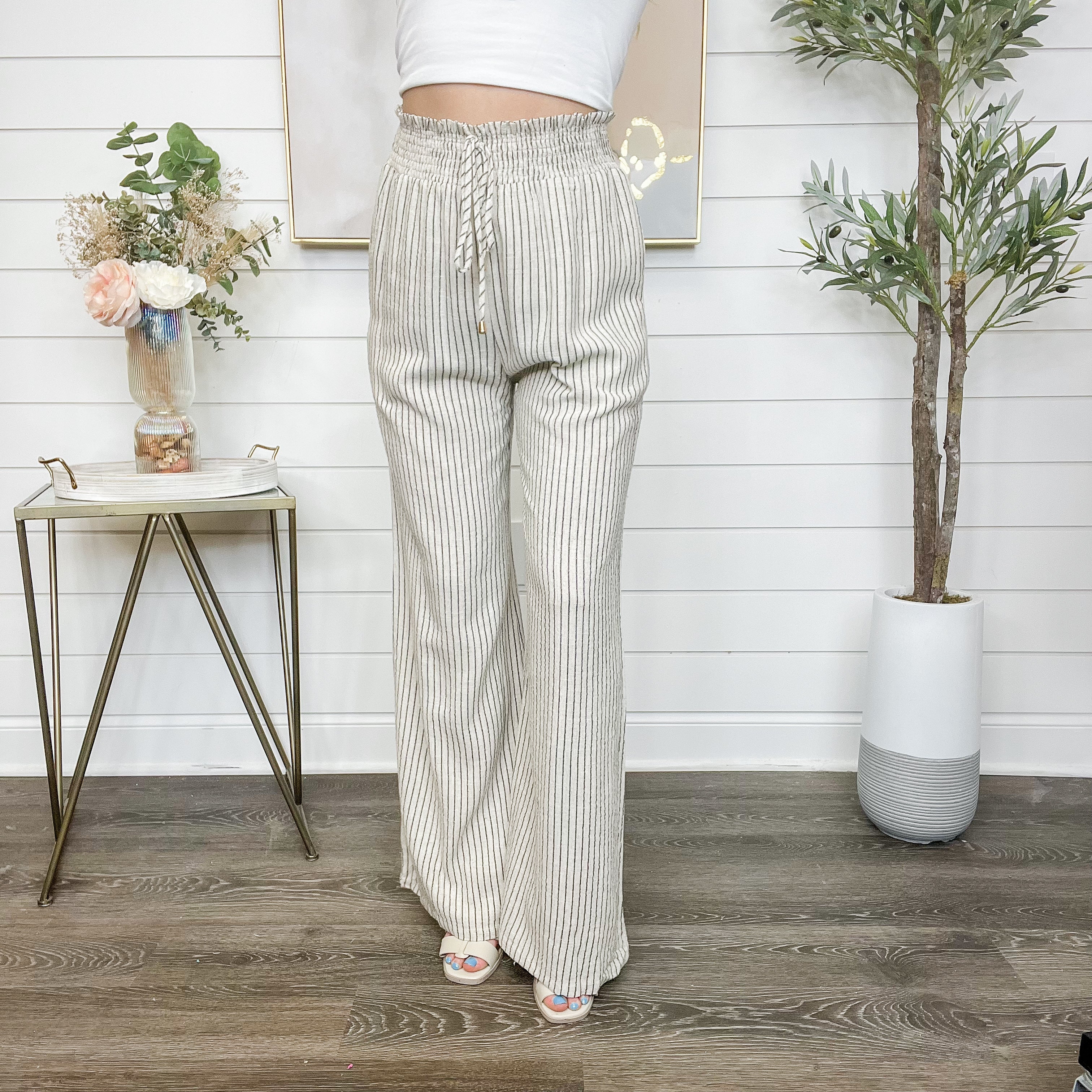 What are the Vibes High-Rise Rayon Blend Oat Avery Mae Bottoms - Image 2