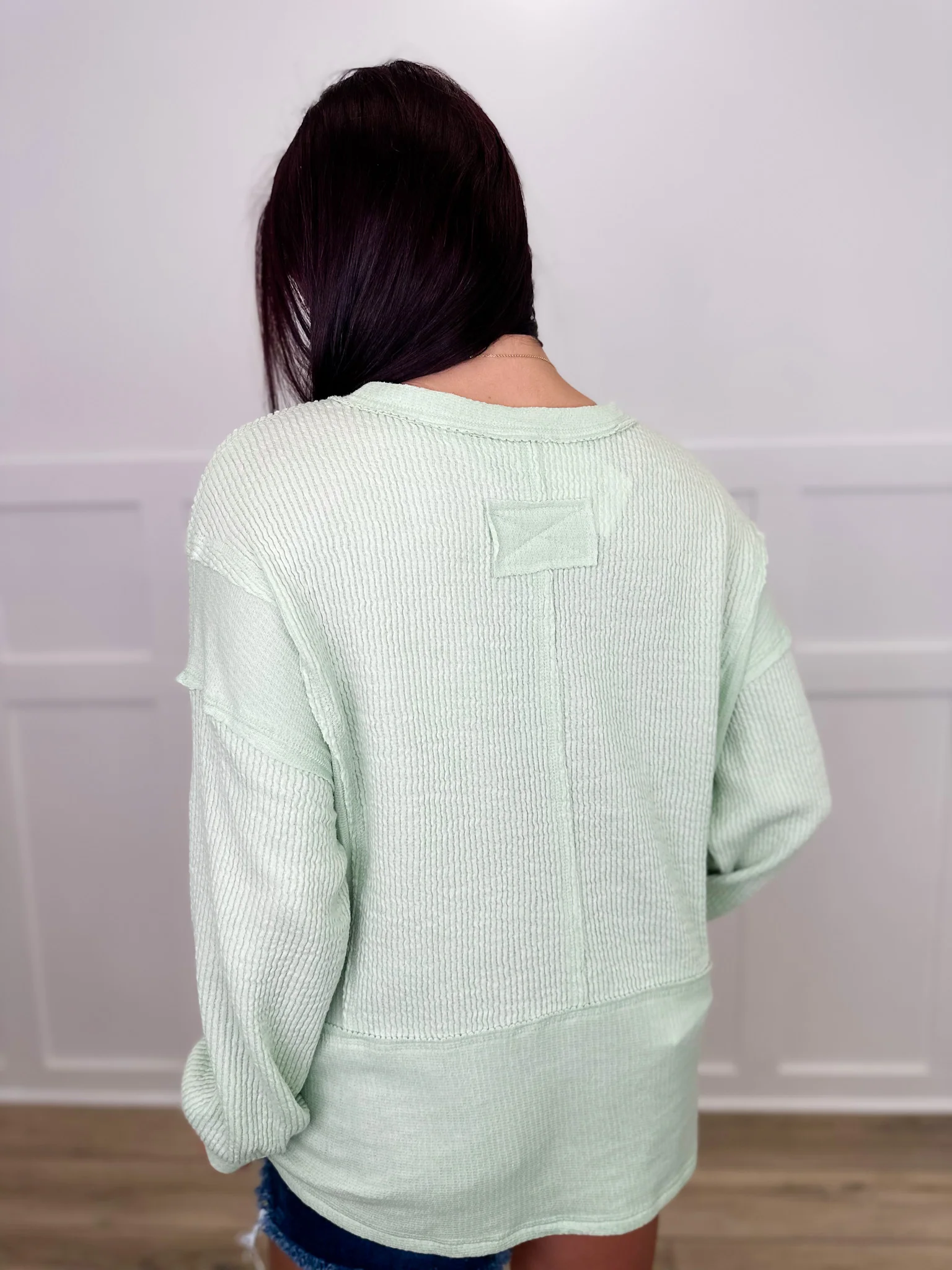 Whatever it Takes Ribbed Long Sleeve Avery Mae Top - Image 2