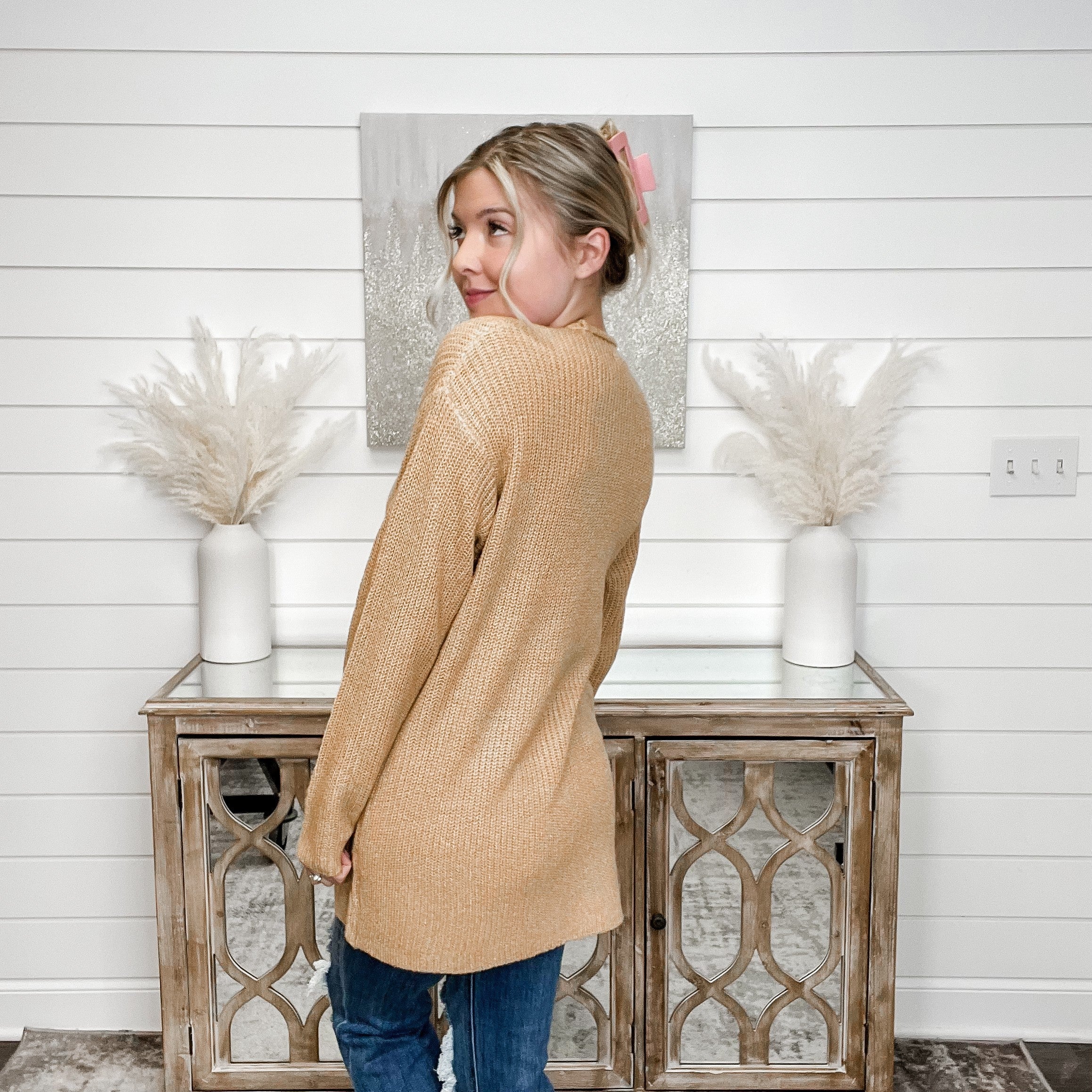 What's Going on Knit Long Sleeve Cardigan - Image 5