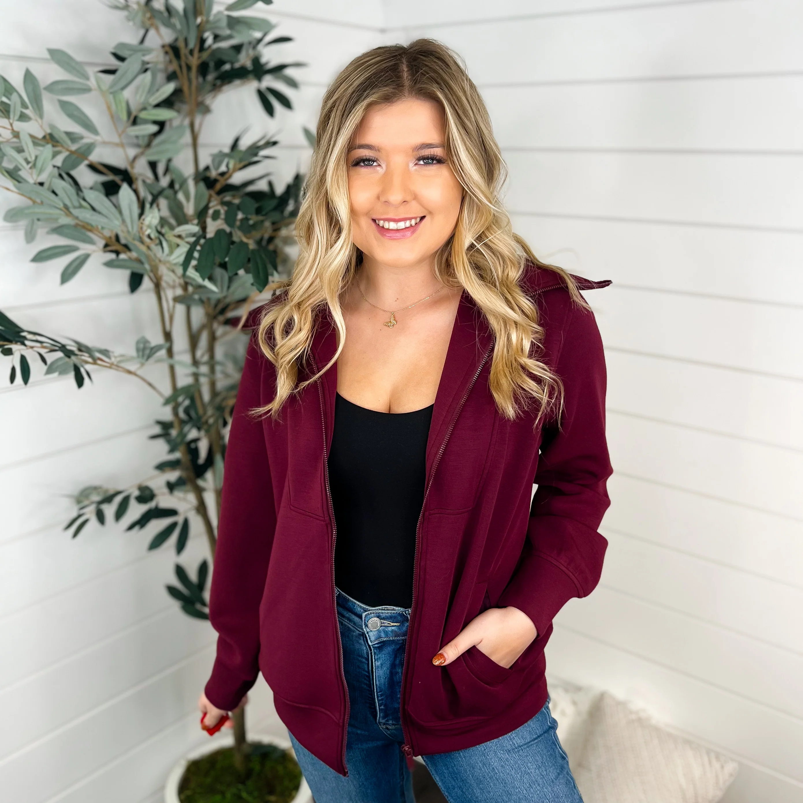 When You See it Long Sleeve Avery Mae Zip Up Sweatshirt - 6 colors! - Image 8