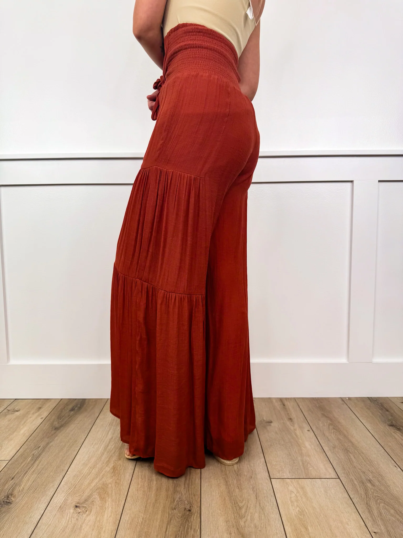 Where to Next High-Rise Rayon Blend Palazzo Pants - 2 colors! - Image 4