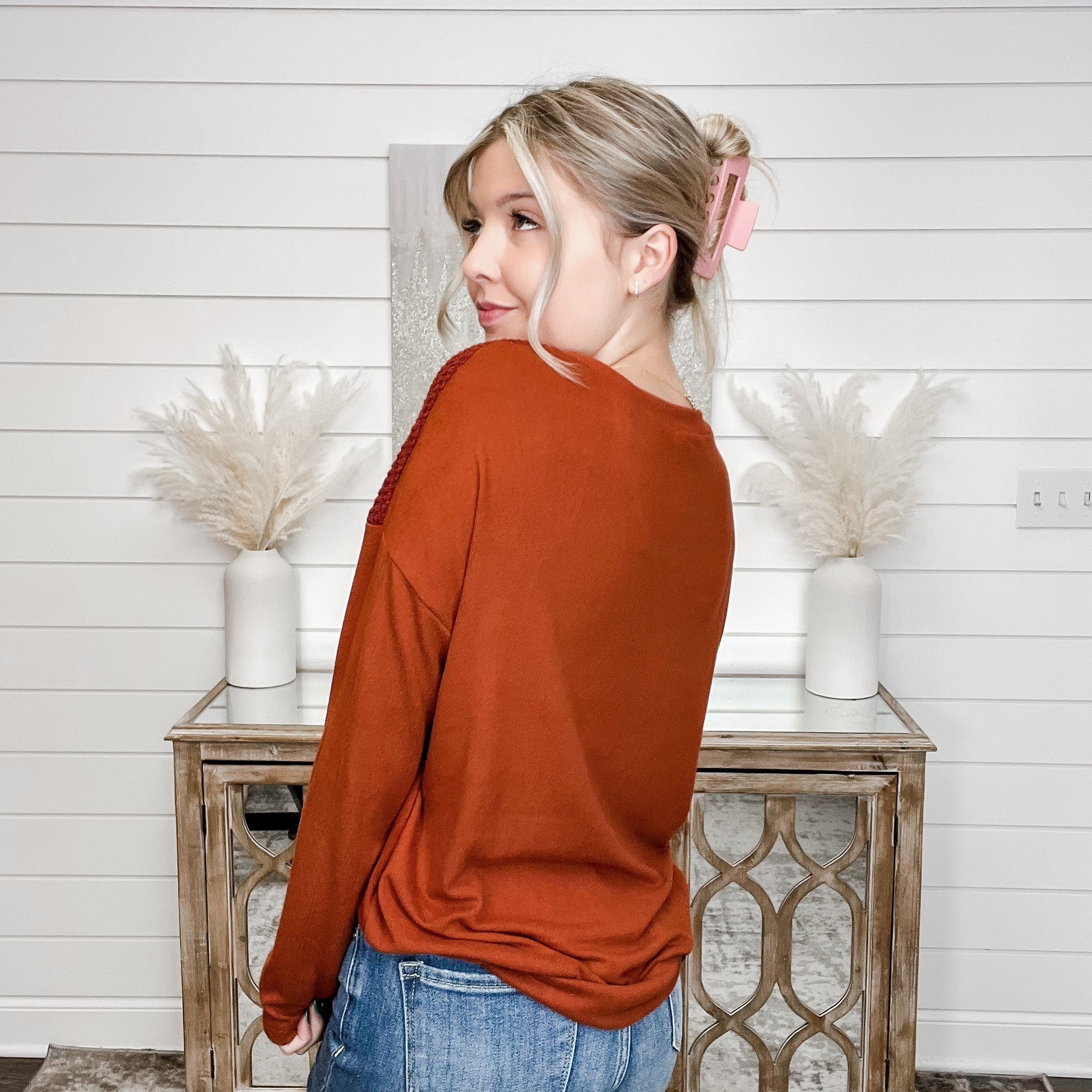 White Birch Belongs to You Knit Long Sleeve Top - 2 colors! - Image 4