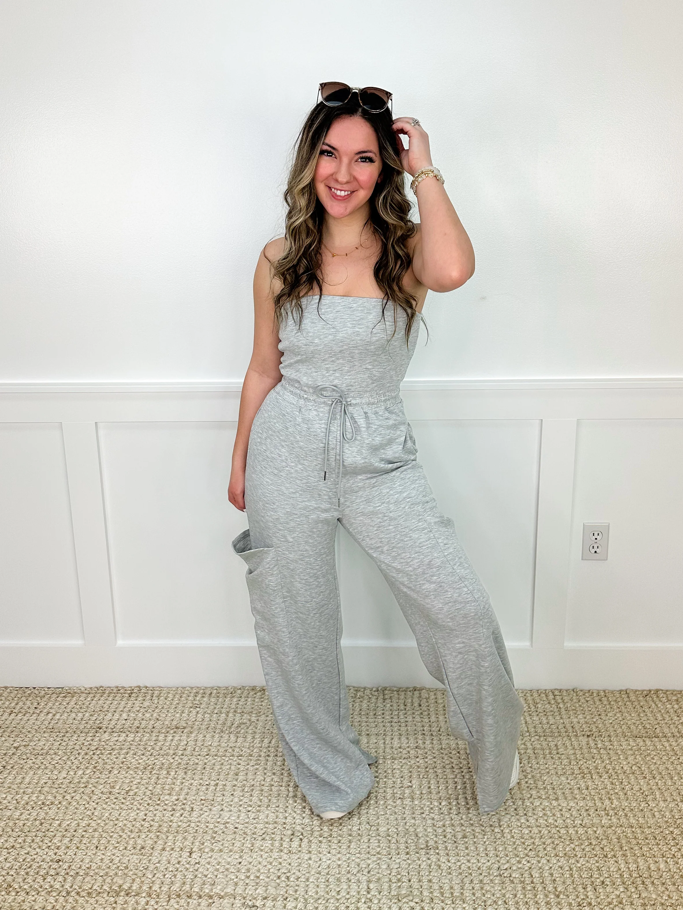 White Birch Dance it Out Rayon Blend Strapless Jumpsuit - 2 colors! - Image 3