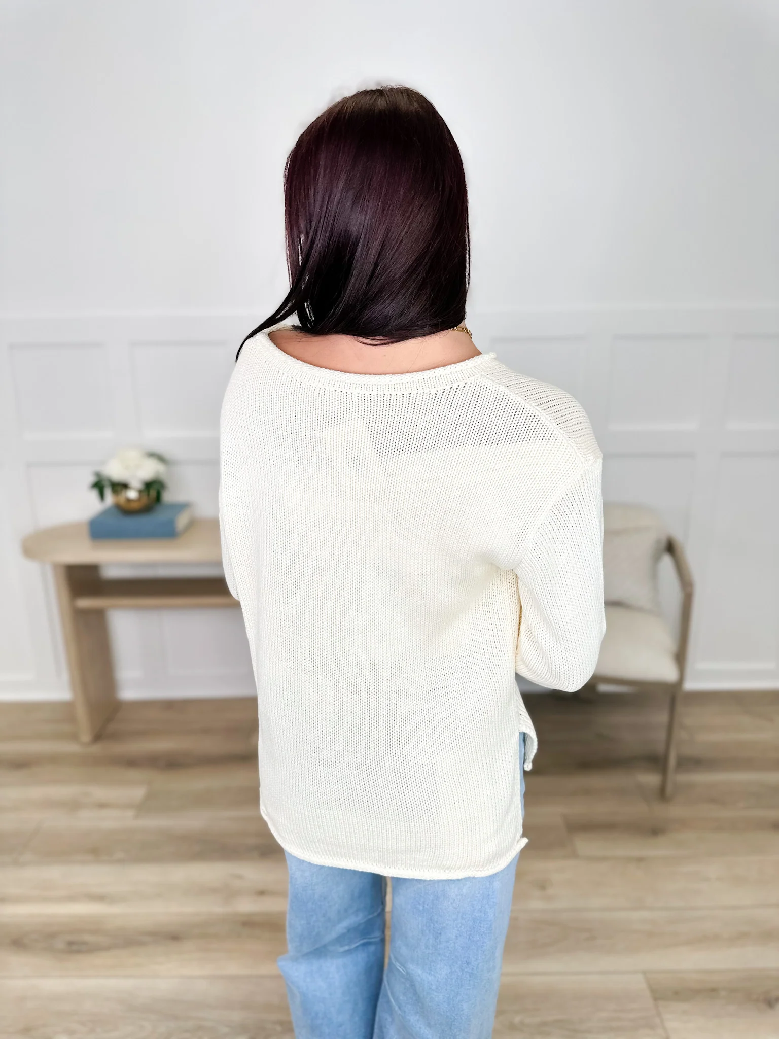 White Birch Make it Complete Knit Long Sleeve Sweater Top - Multiple Colors - Image 3