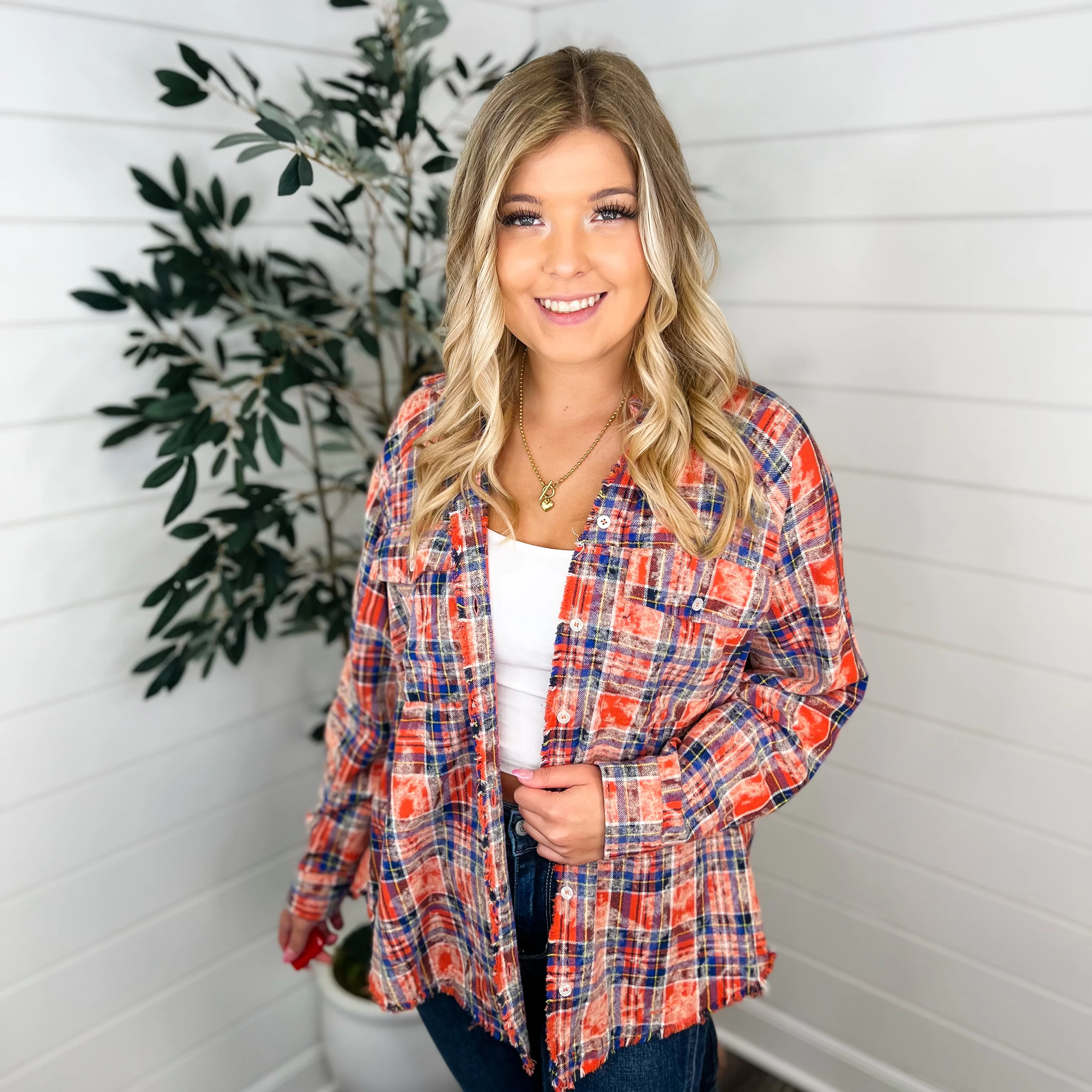 White Birch Never Negative Cotton Long Sleeve Flannel - 2 colors! - Image 6