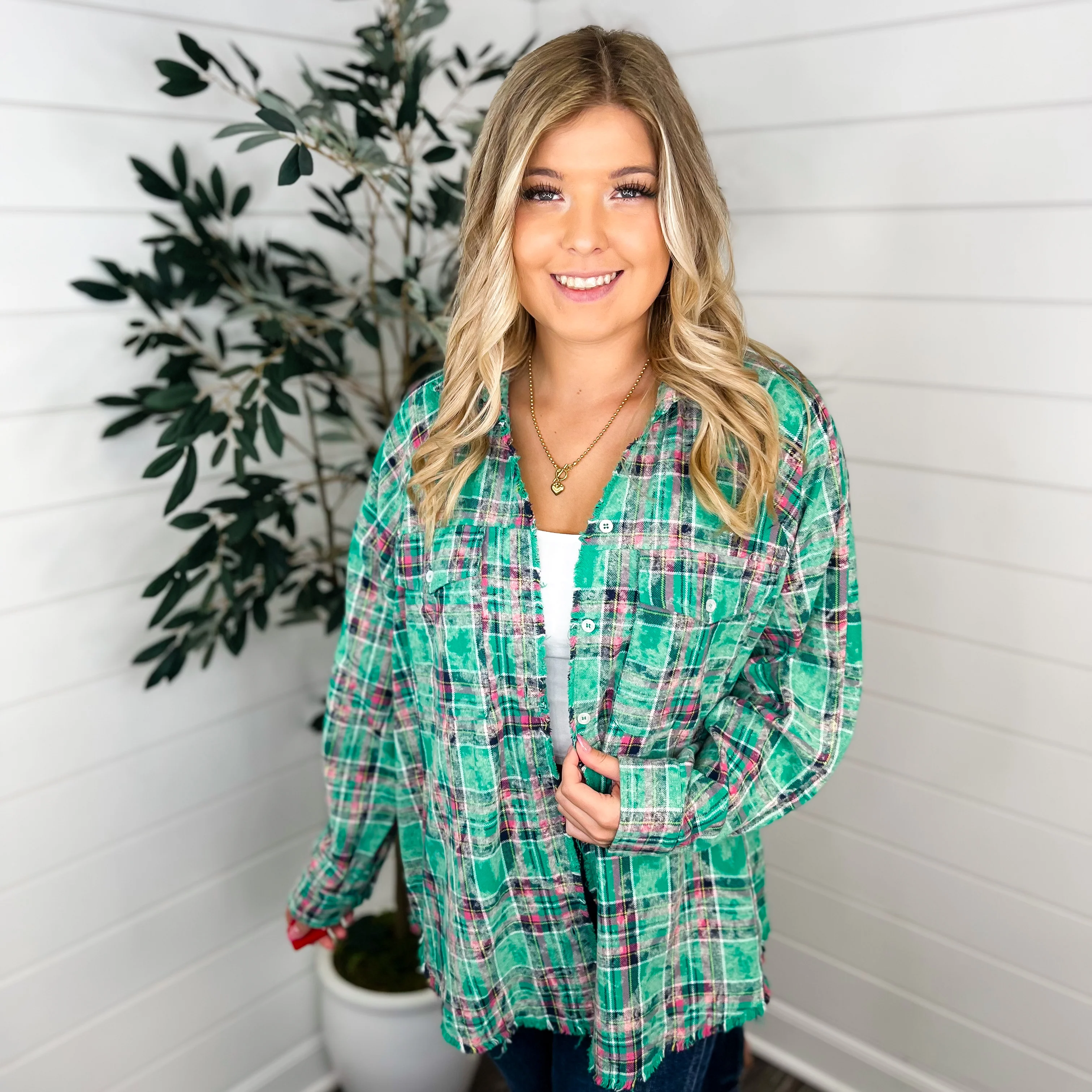 White Birch Never Negative Cotton Long Sleeve Flannel - 2 colors! - Image 7