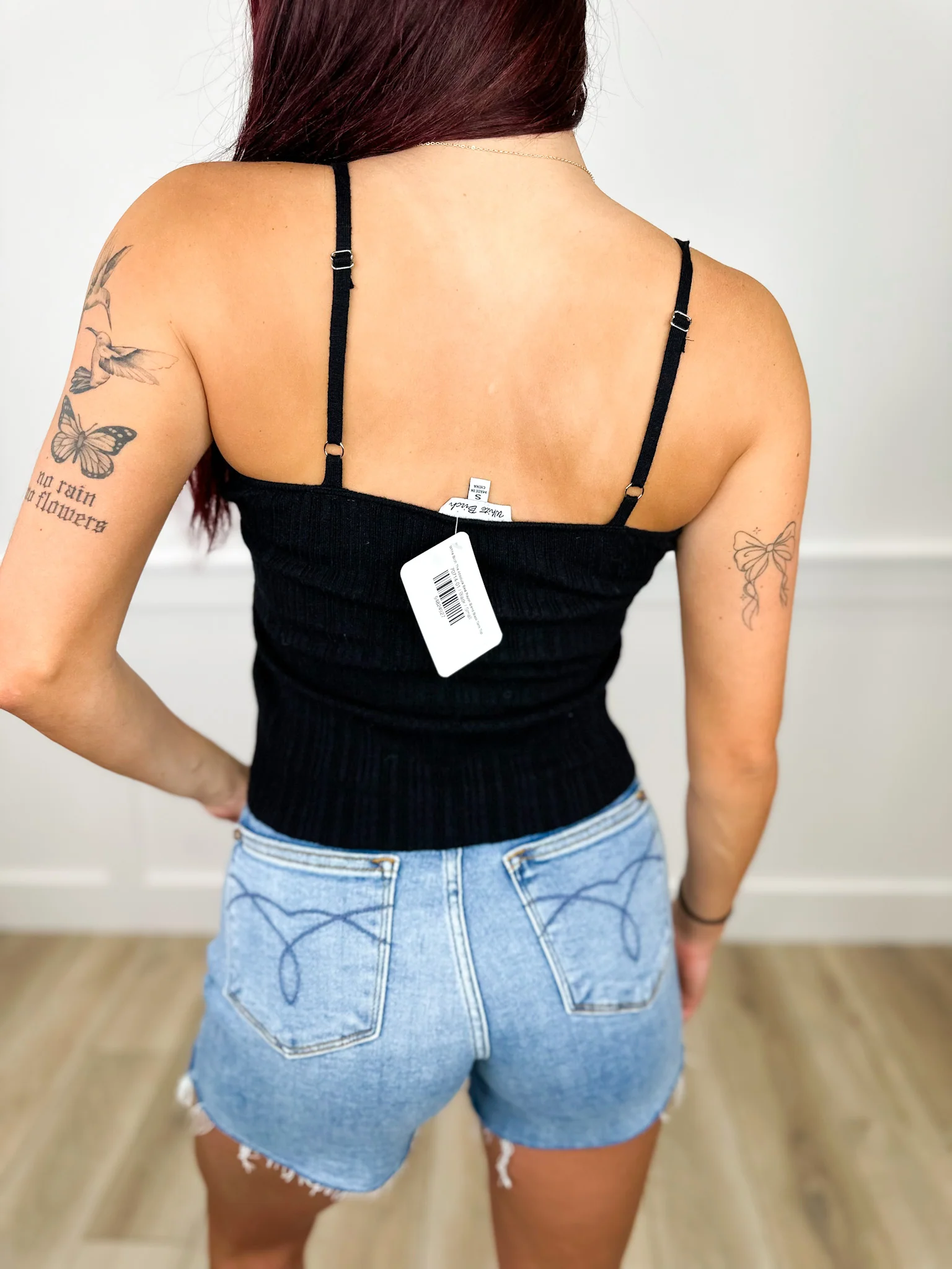 White Birch The Absolute Best Rayon Blend Black Tank Top - Image 2