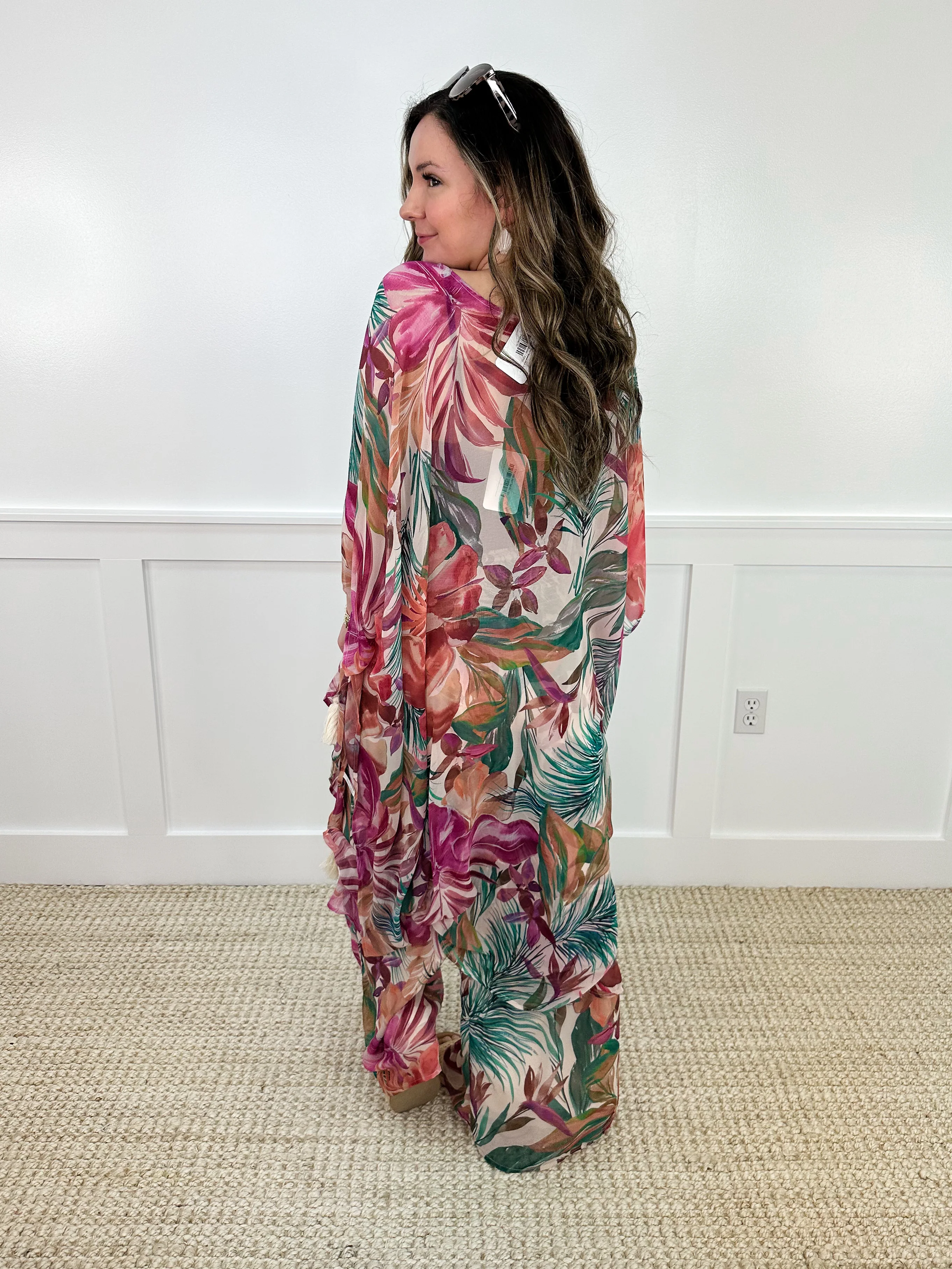 White Birch The Tropics Call High-Rise Multi Palazzo Pants - Image 2
