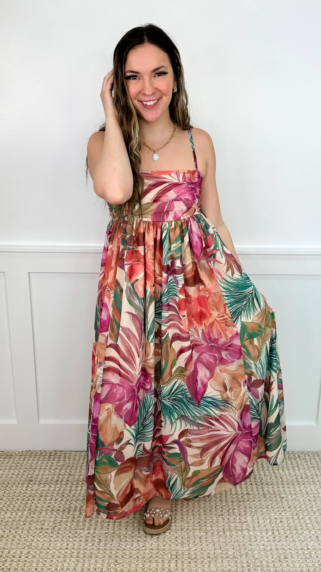 White Birch The Tropics Call Multi Dress - Image 3