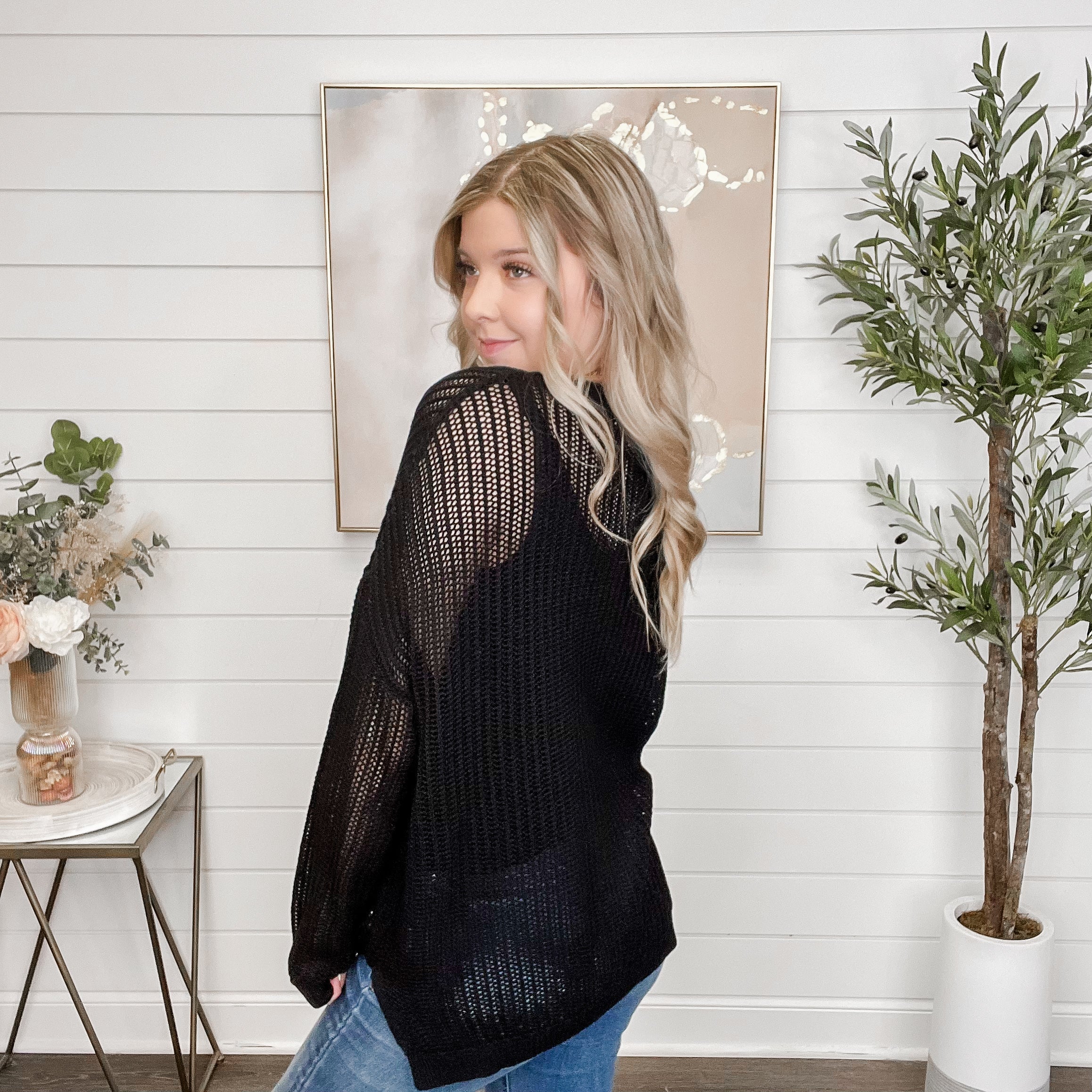 White Birch Thunder Knit Long Sleeve Sweater Top - 2 colors! - Image 4
