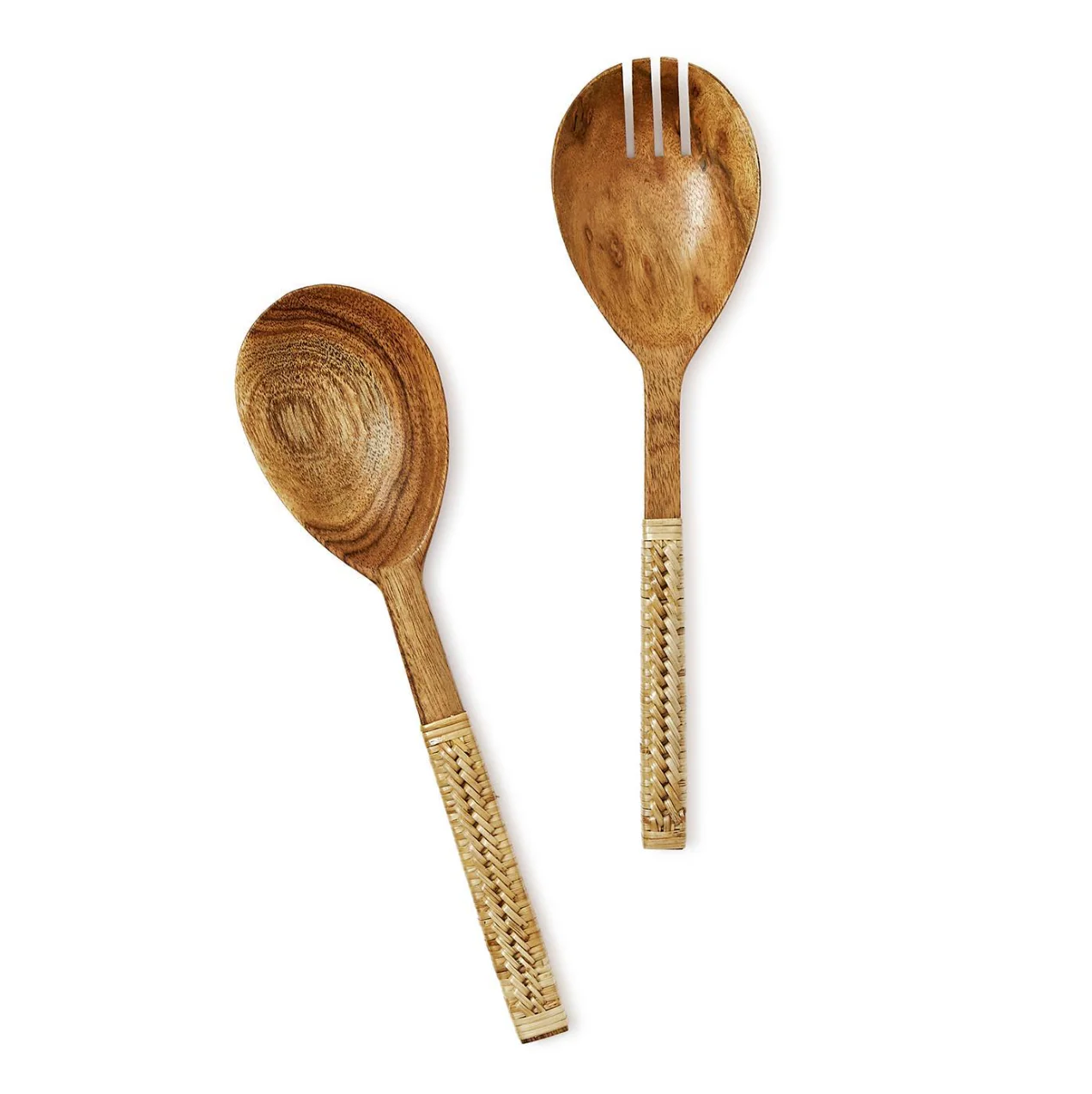 Toss it Up Acacia Wood Salad Tosser Utensil Set