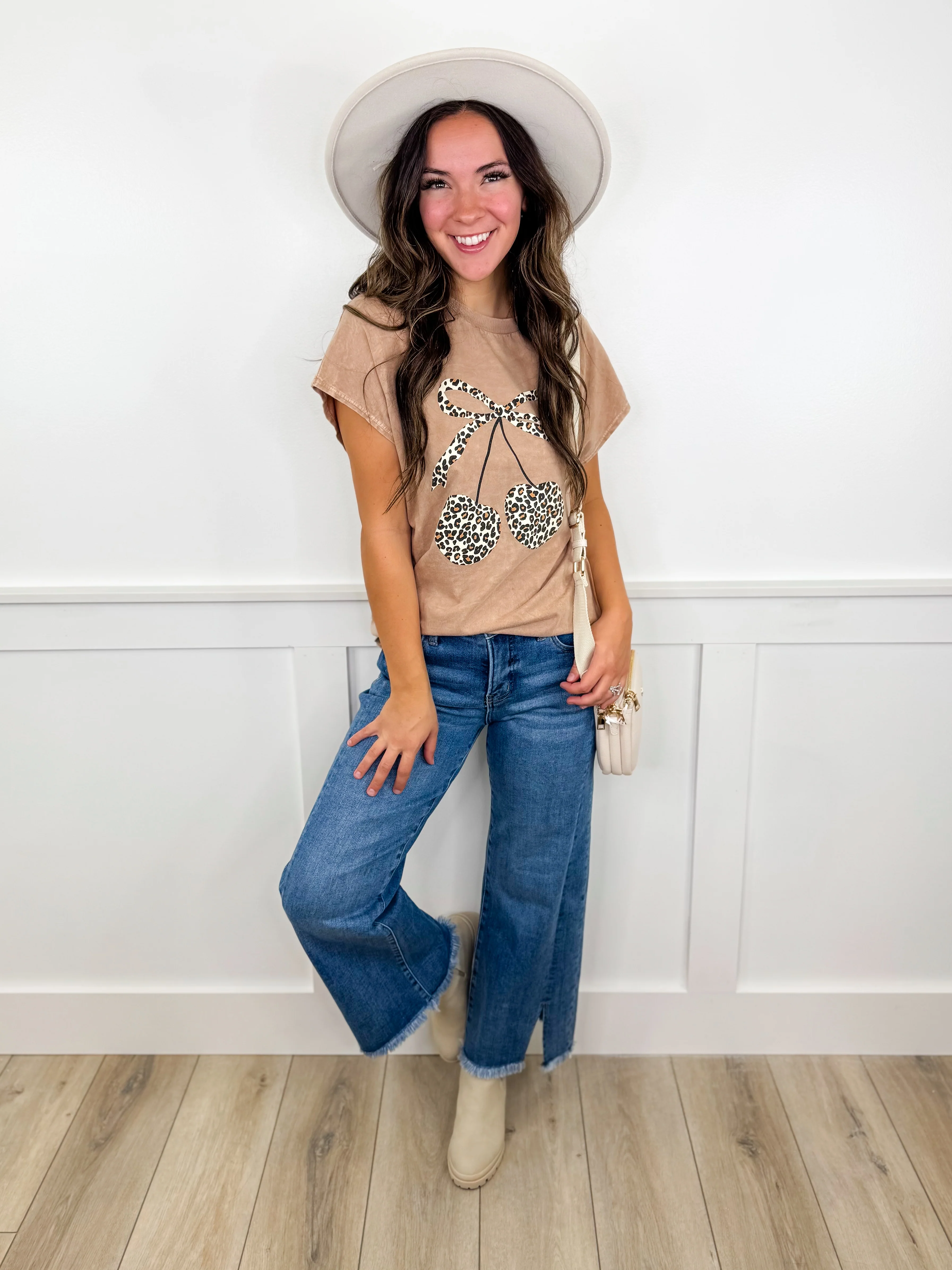 Risen Carrie Tummy Control Mid-Rise Fray Hem Wide Leg Cropped Medium Wash Jeans - Image 4