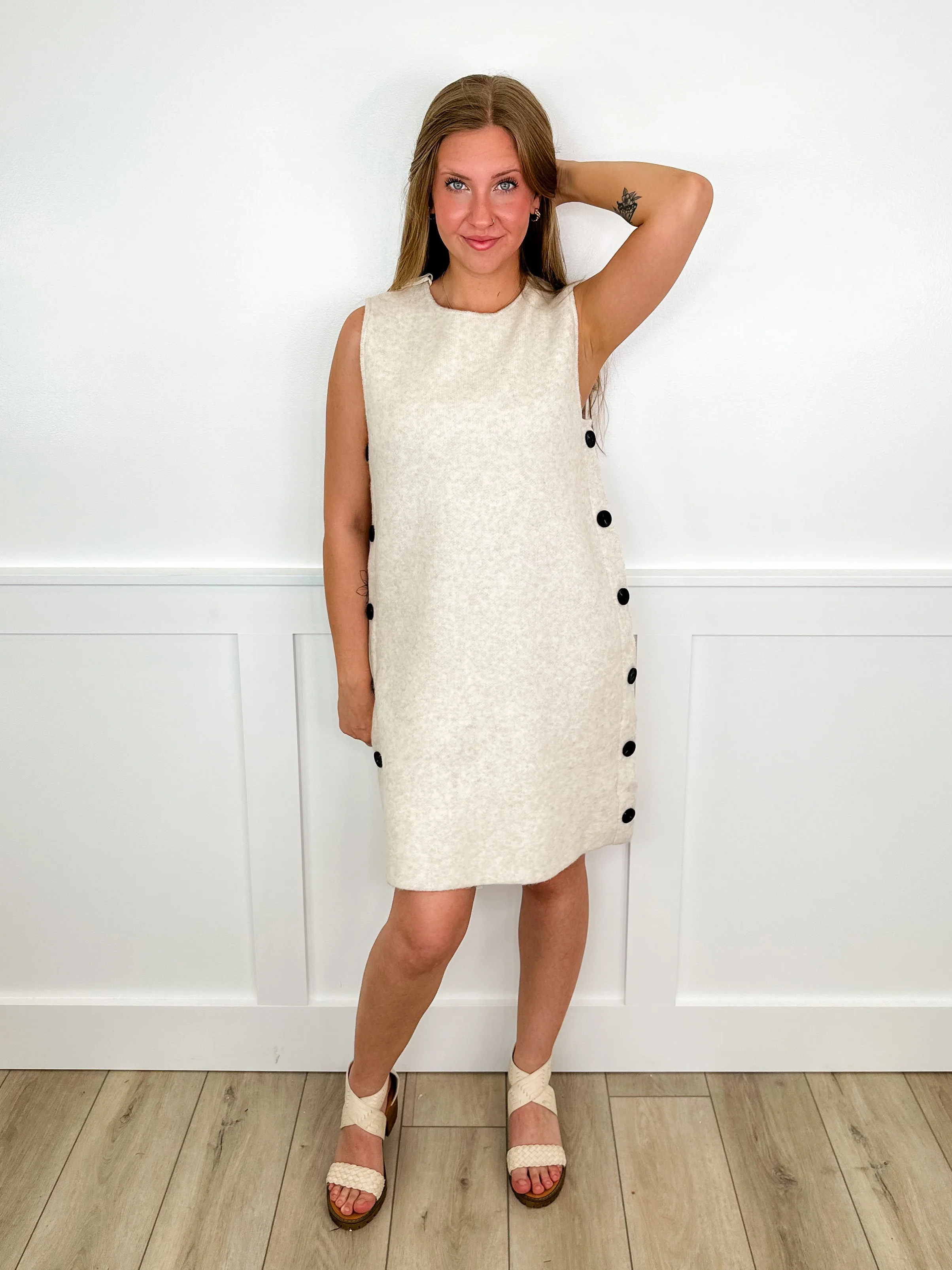 Wishlist As We Know it Knit Oatmeal Sweater Dress