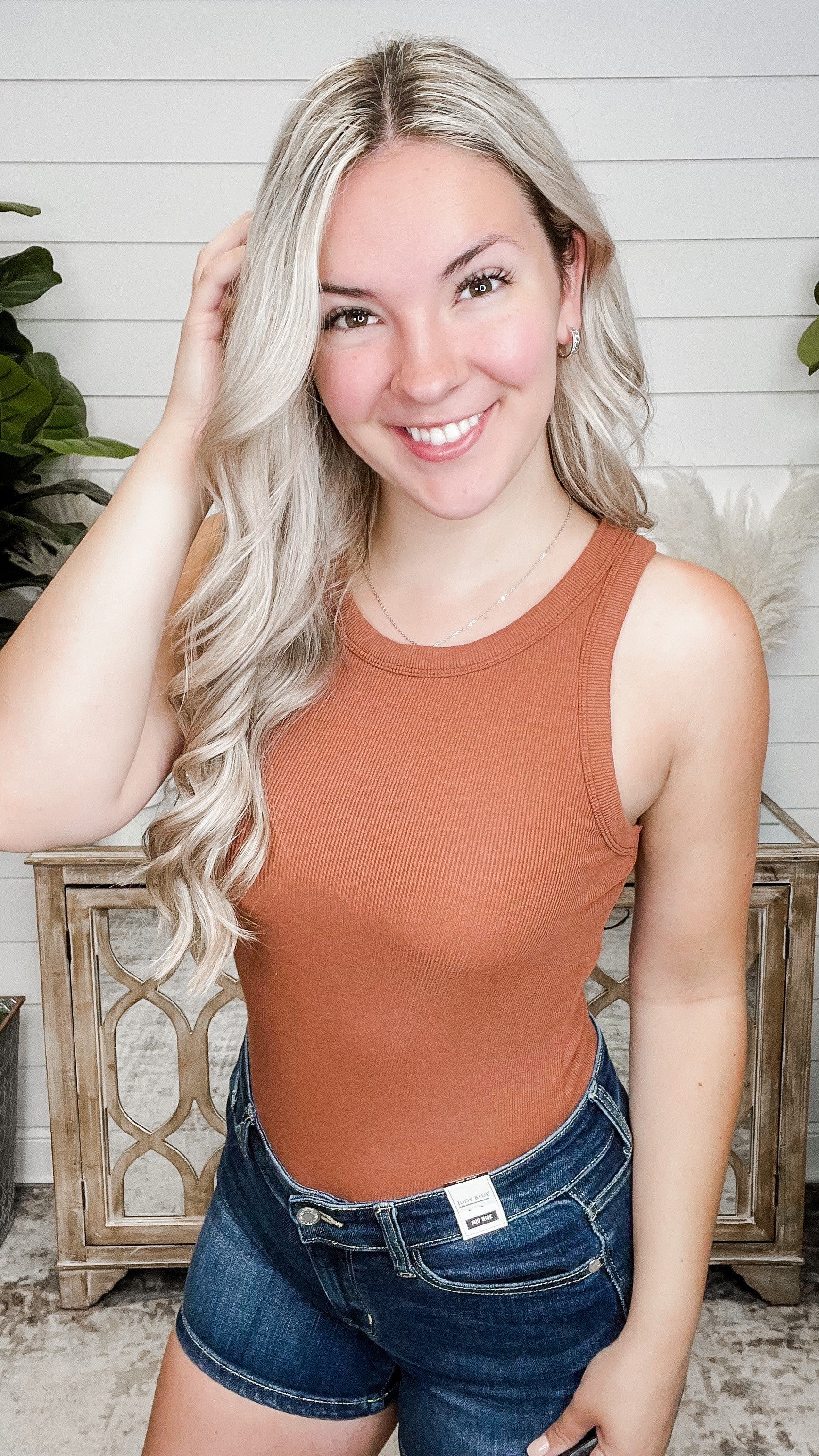 Wishlist Make it Simple Rayon Blend Bodysuit Top - 3 colors! - Image 3