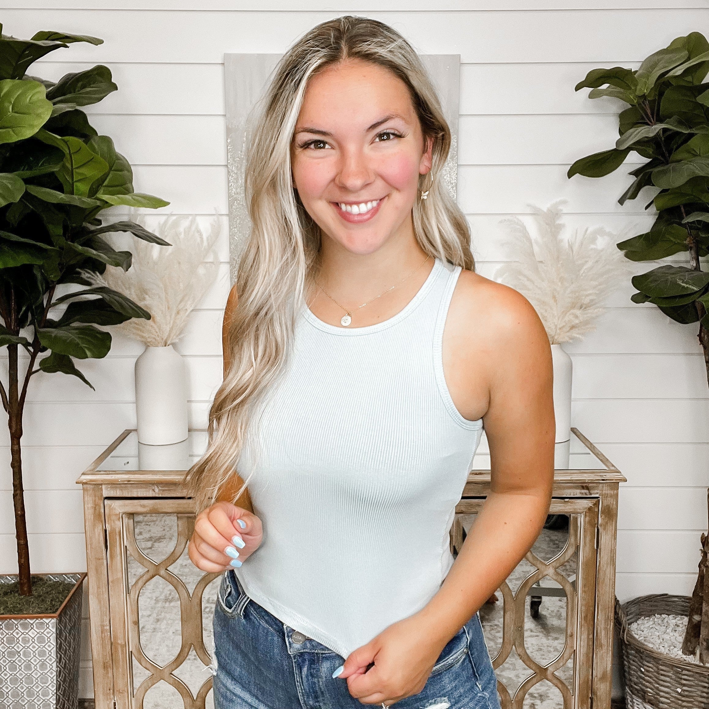 Wishlist Basic Take Me Places Rayon Blend Padded Cropped Tank Top - 6 colors! - Image 6