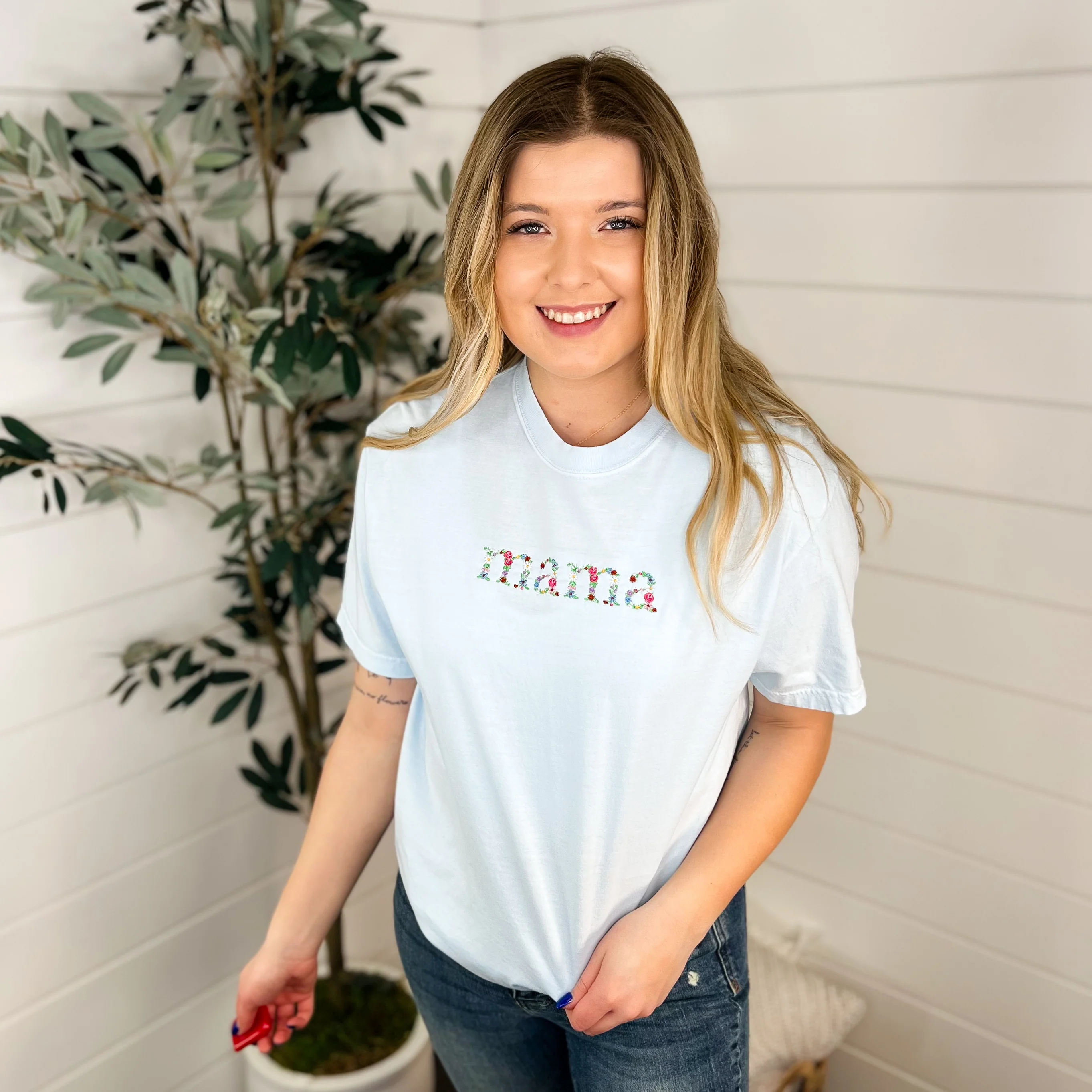 Women Divine Cotton Short Sleeve Avery Mae Graphic Tee Shirt - 3 colors! - Image 6