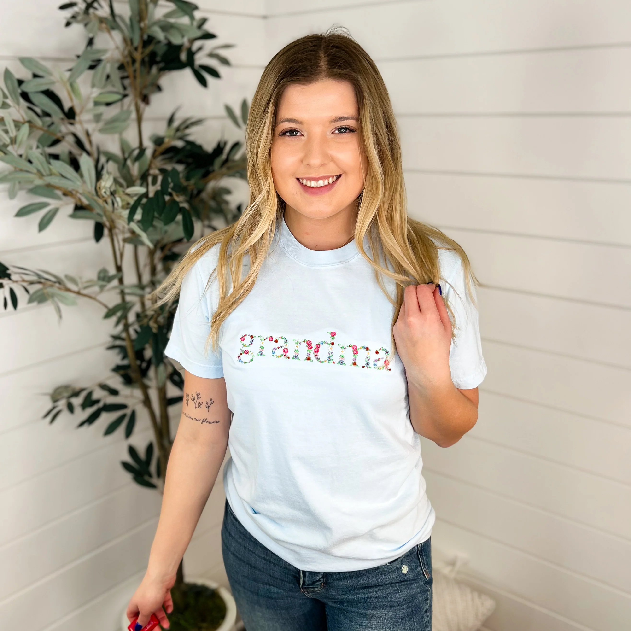 Women Divine Cotton Short Sleeve Avery Mae Graphic Tee Shirt - 3 colors! - Image 8