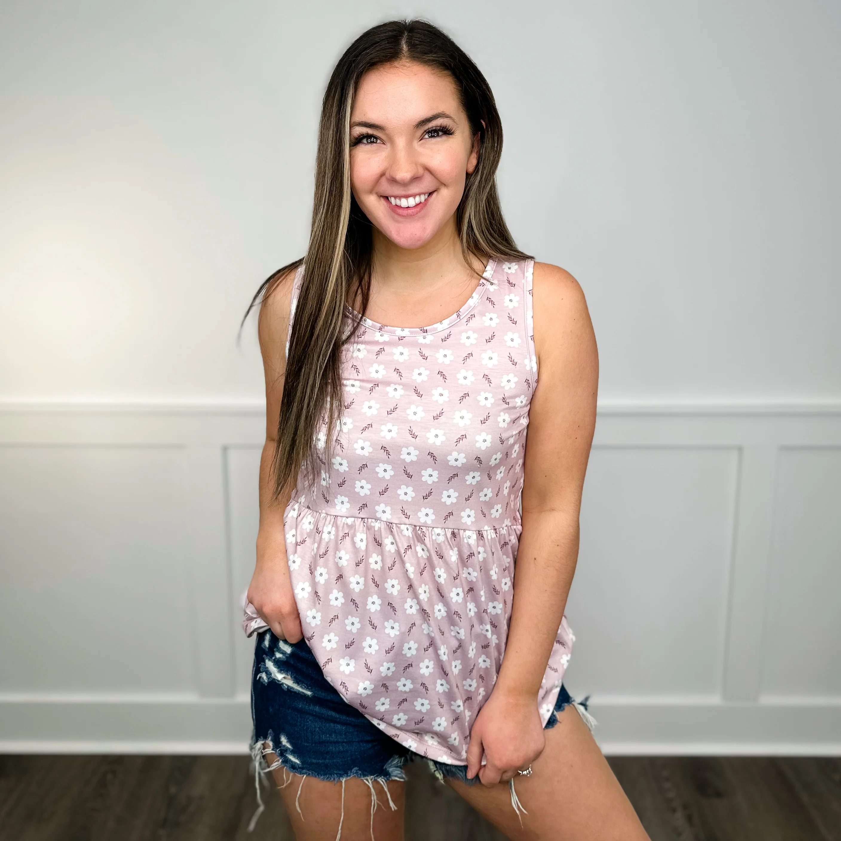 You Tell Me Pink Avery Mae Tank Top