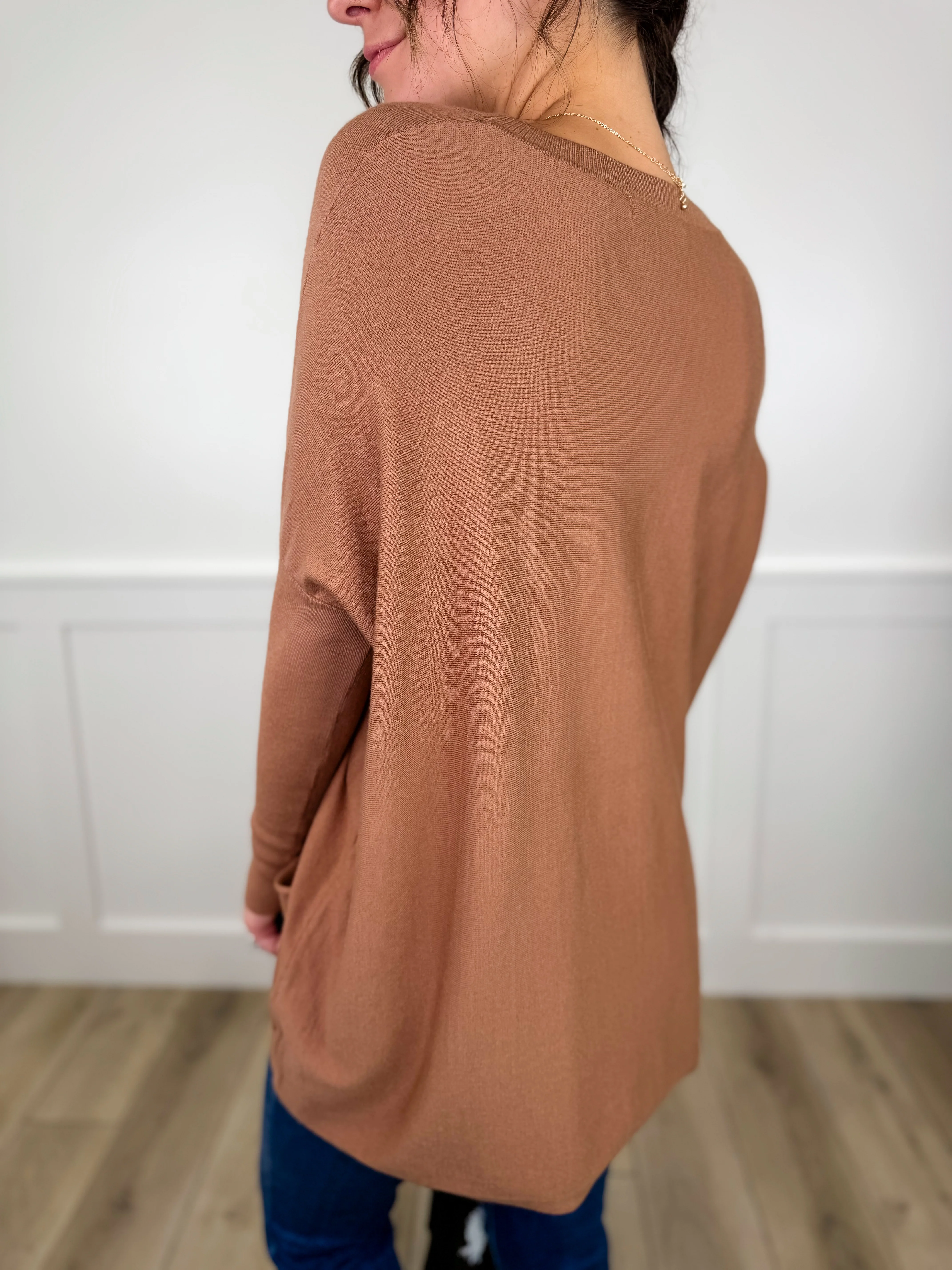 Your Choice Knit Long Sleeve Avery Mae Tunic Sweater Top - 2 colors! - Image 3