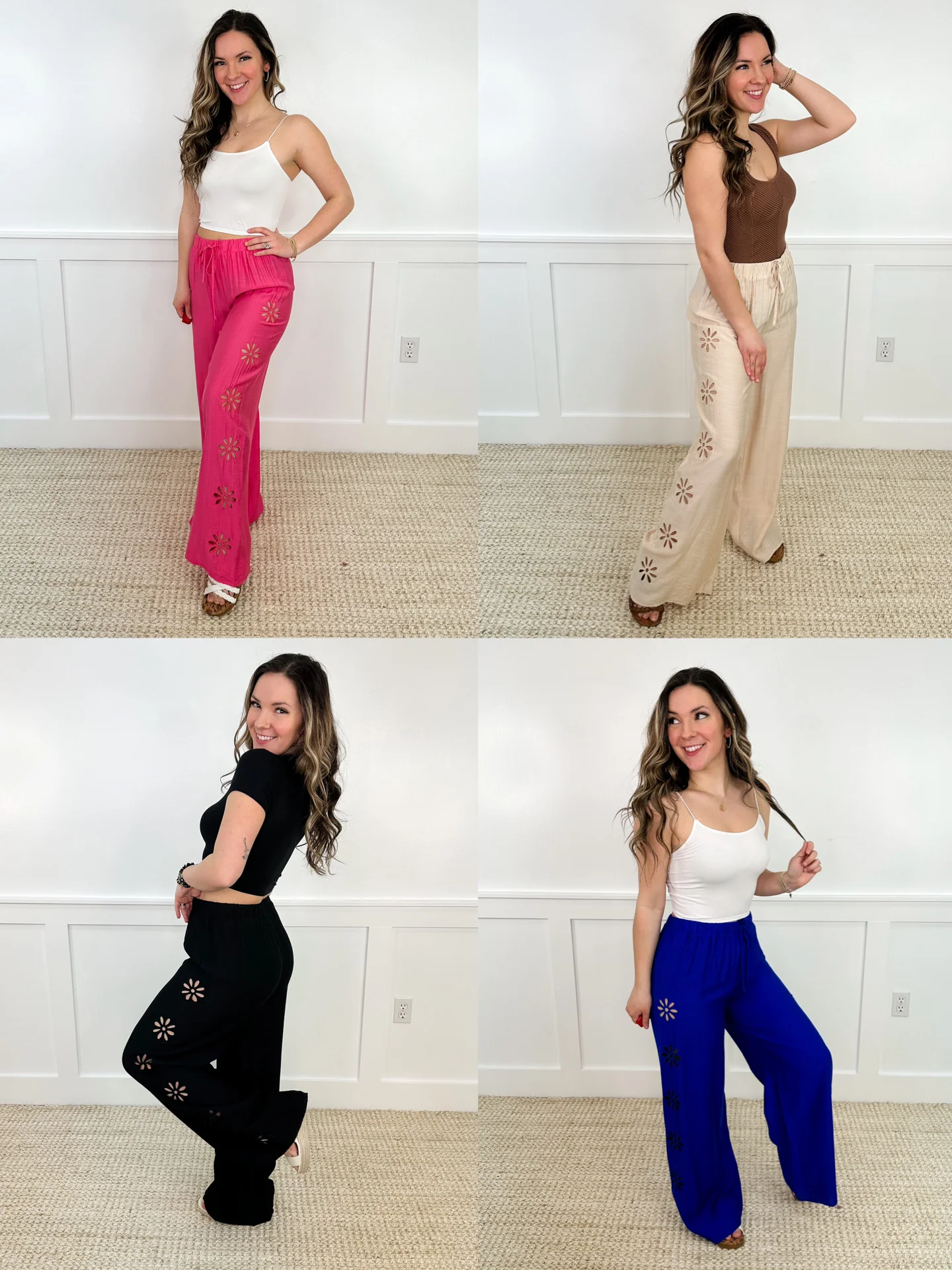 Your Summer Preview High-Rise Rayon Blend Avery Mae Bottoms - 4 colors!