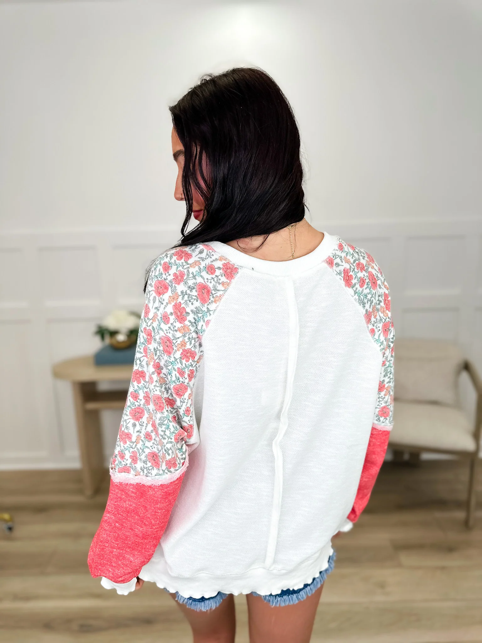 You're Telling Me Knit Long Sleeve Ivory Avery Mae Top - Image 2