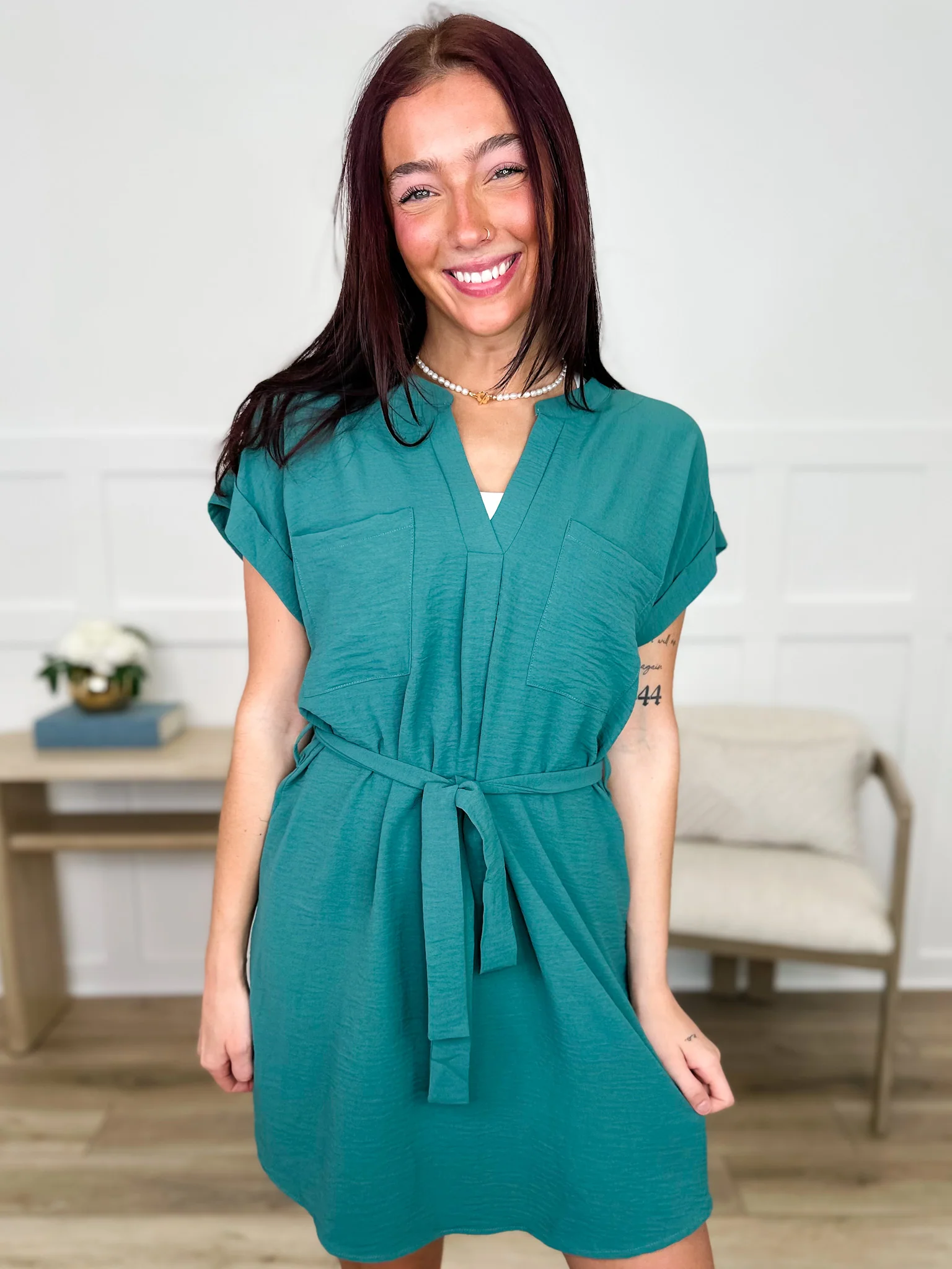 You're the Reason Lightweight Green Avery Mae Dress