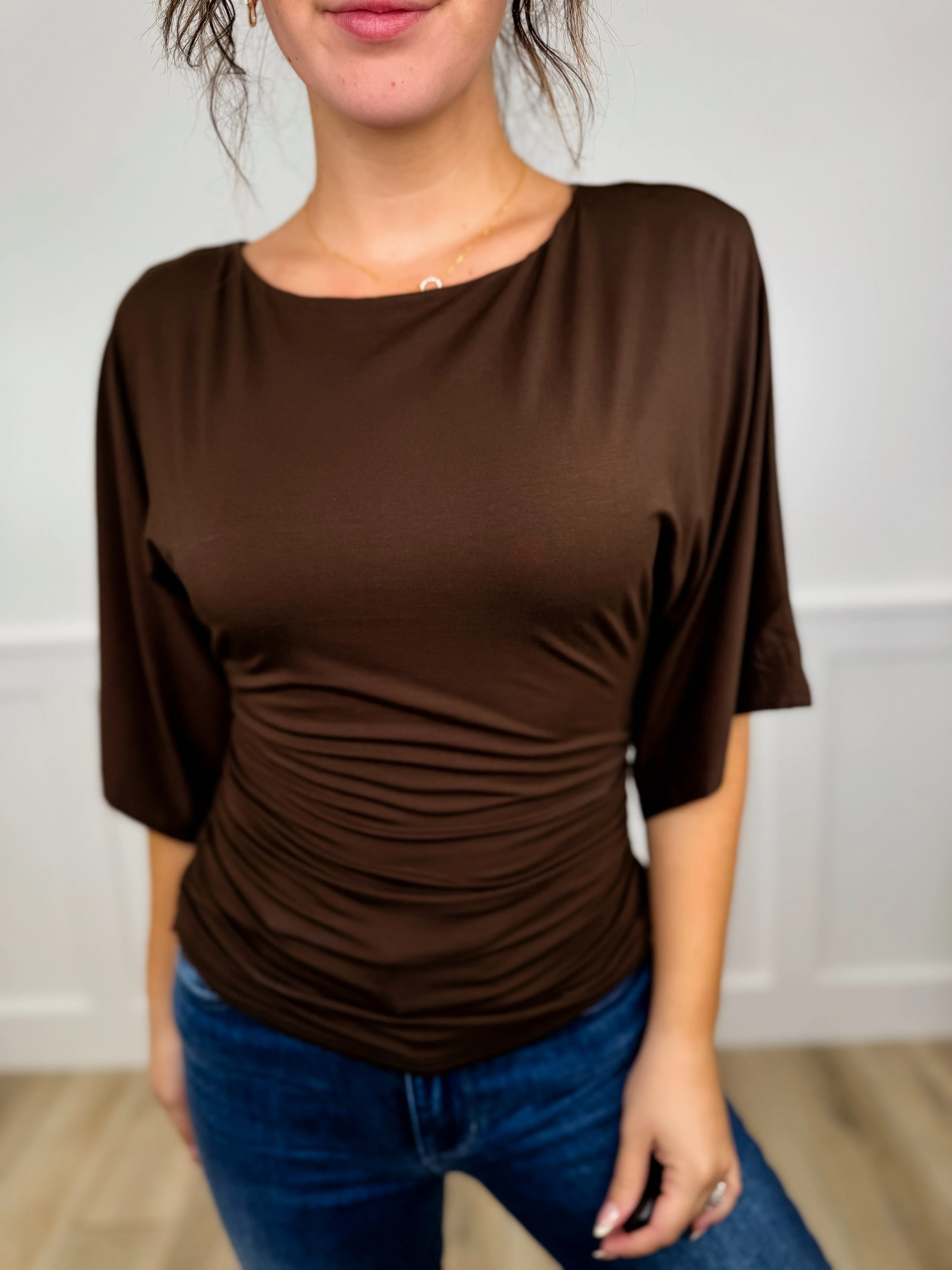 Yours Truly Rayon Blend Short Sleeve Avery Mae Top - 4 colors! - Image 4