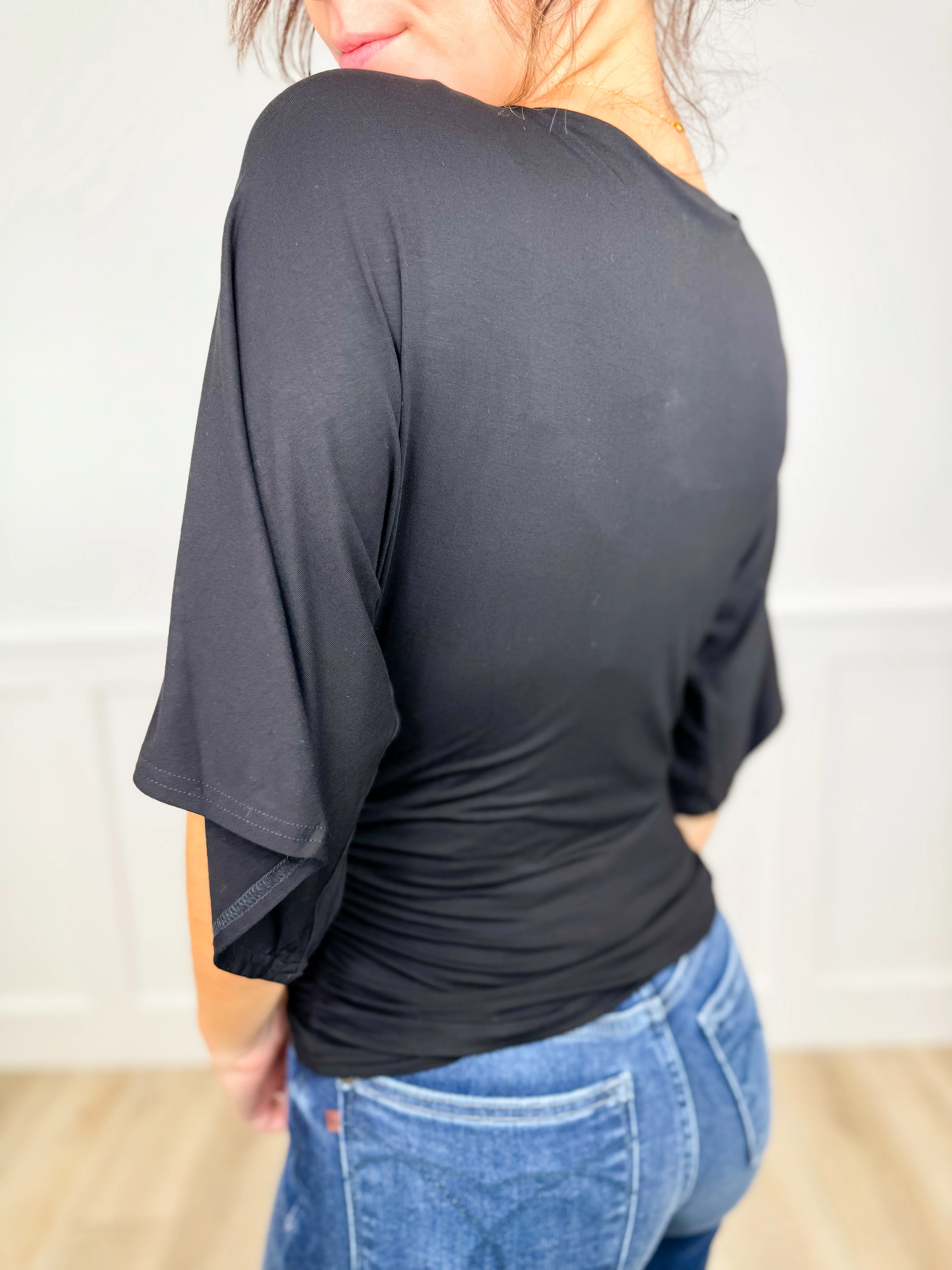 Yours Truly Rayon Blend Short Sleeve Avery Mae Top - 4 colors! - Image 5