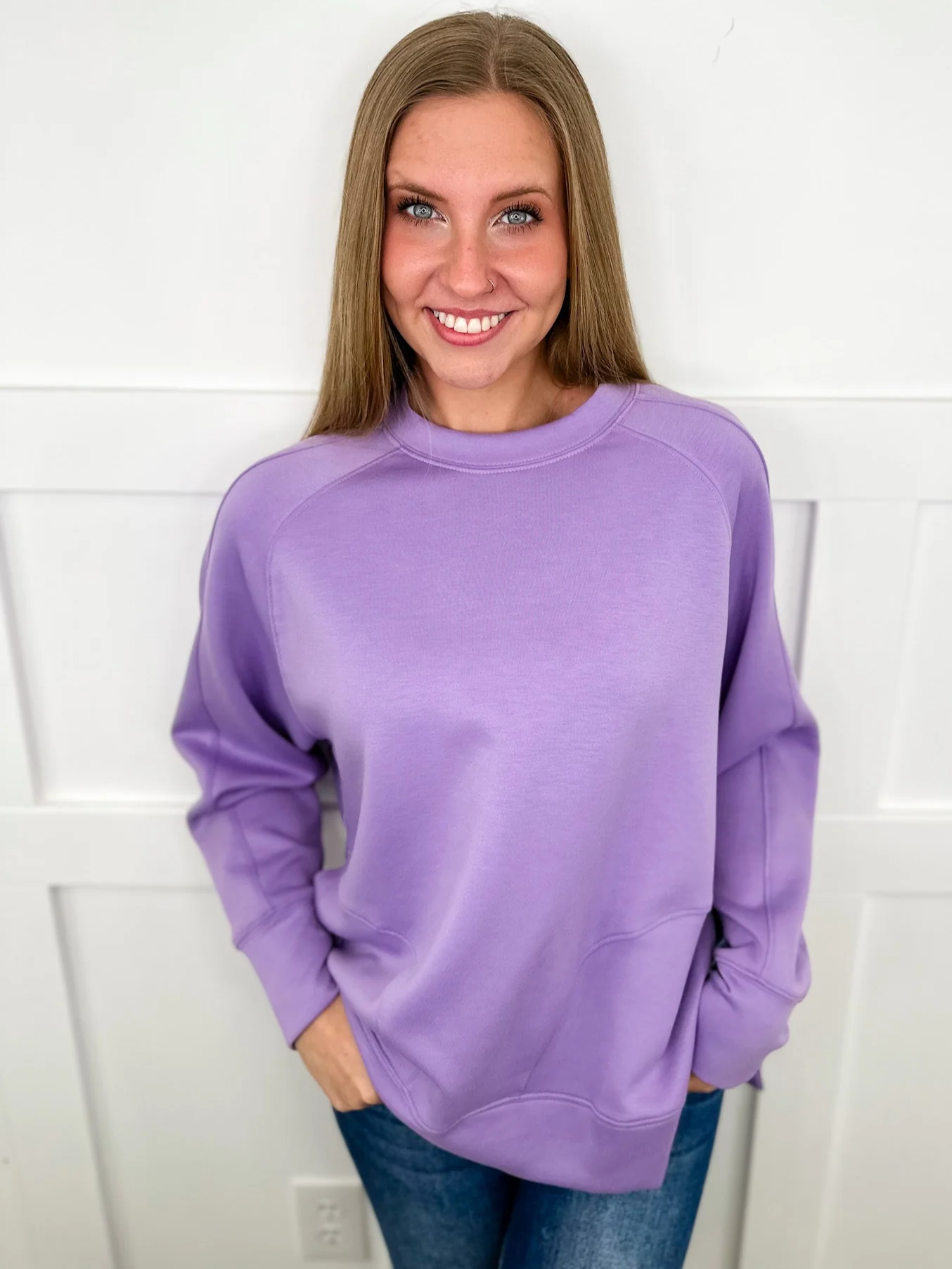 Zenana Basic A Sure Thing Long Sleeve Weekender Top - 12 colors! - Image 13