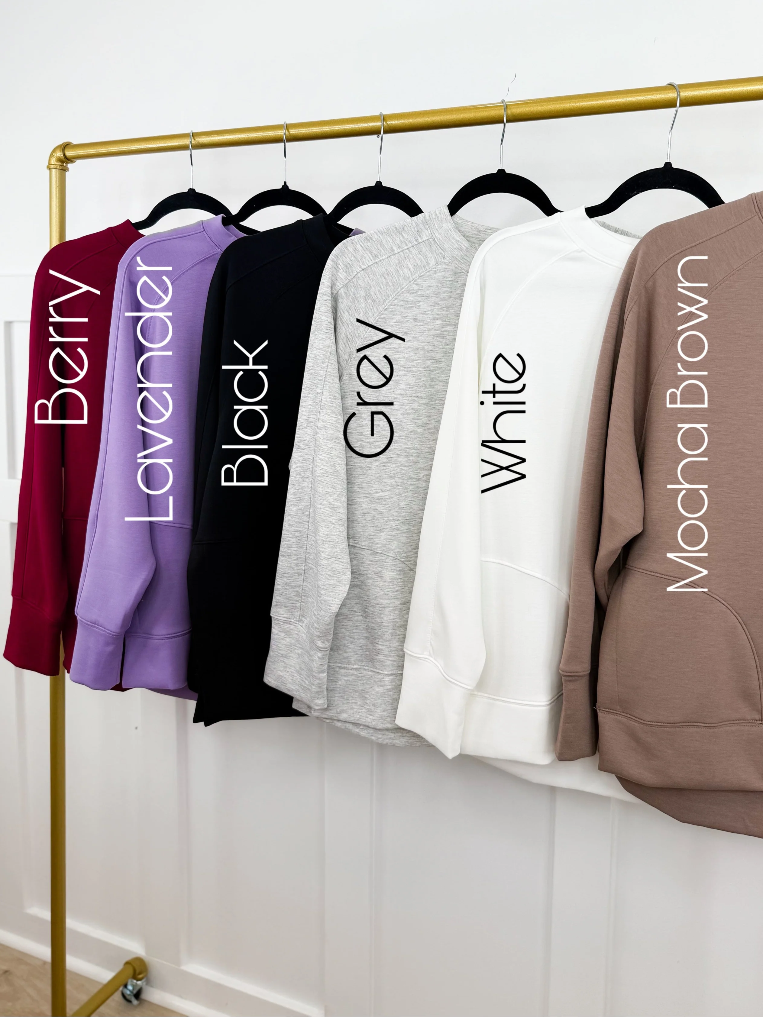 Zenana Basic A Sure Thing Long Sleeve Weekender Top - 12 colors! - Image 3