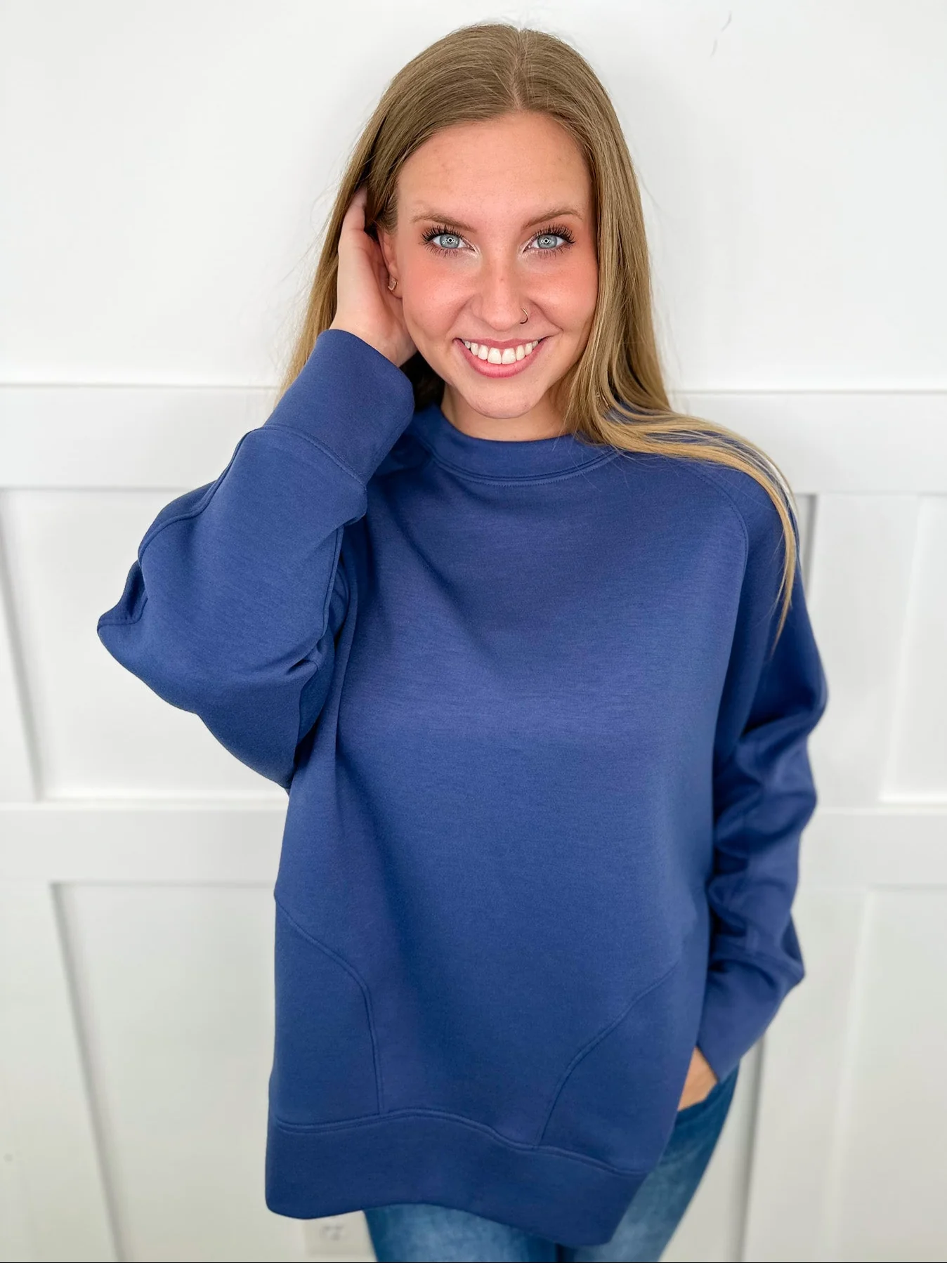 Zenana Basic A Sure Thing Long Sleeve Weekender Top - 12 colors! - Image 5
