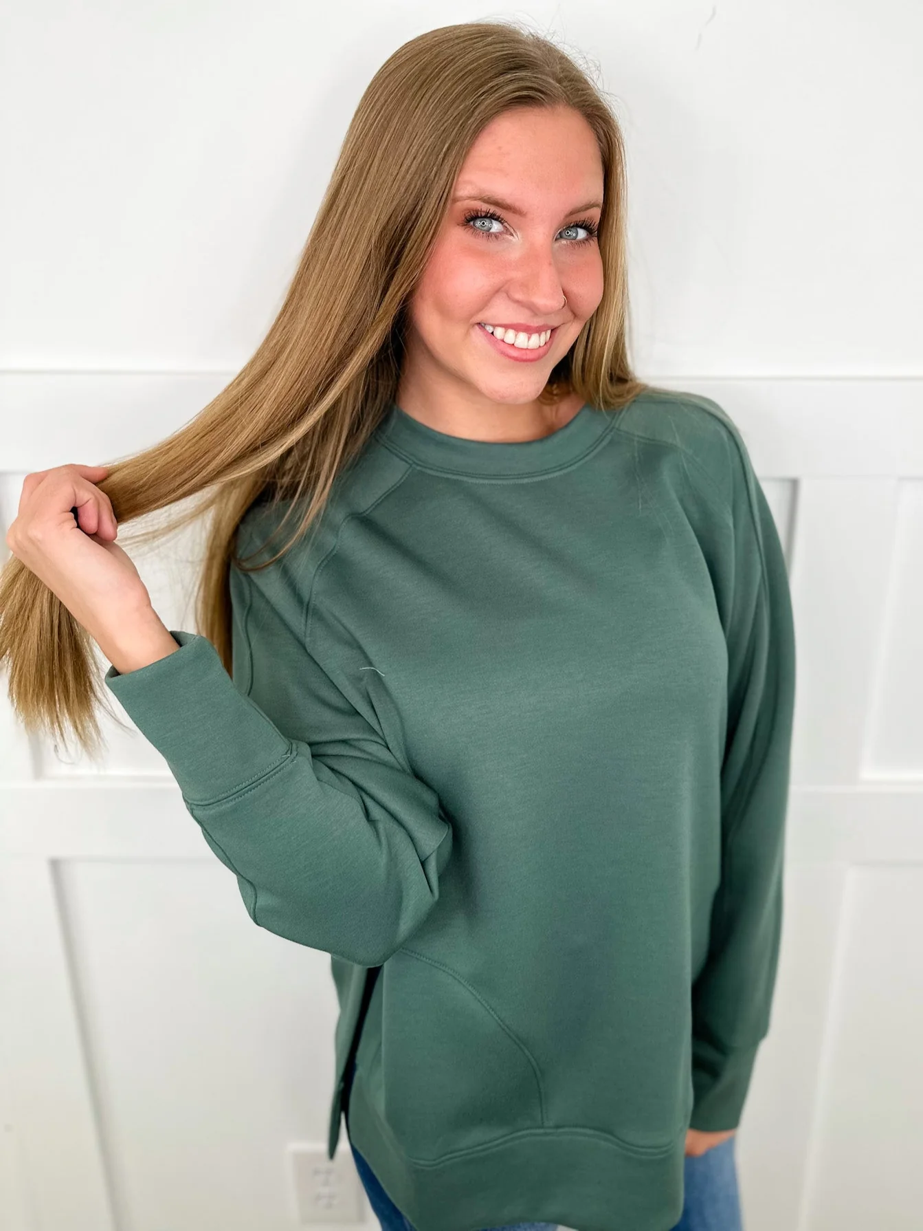 Zenana Basic A Sure Thing Long Sleeve Weekender Top - 12 colors! - Image 7