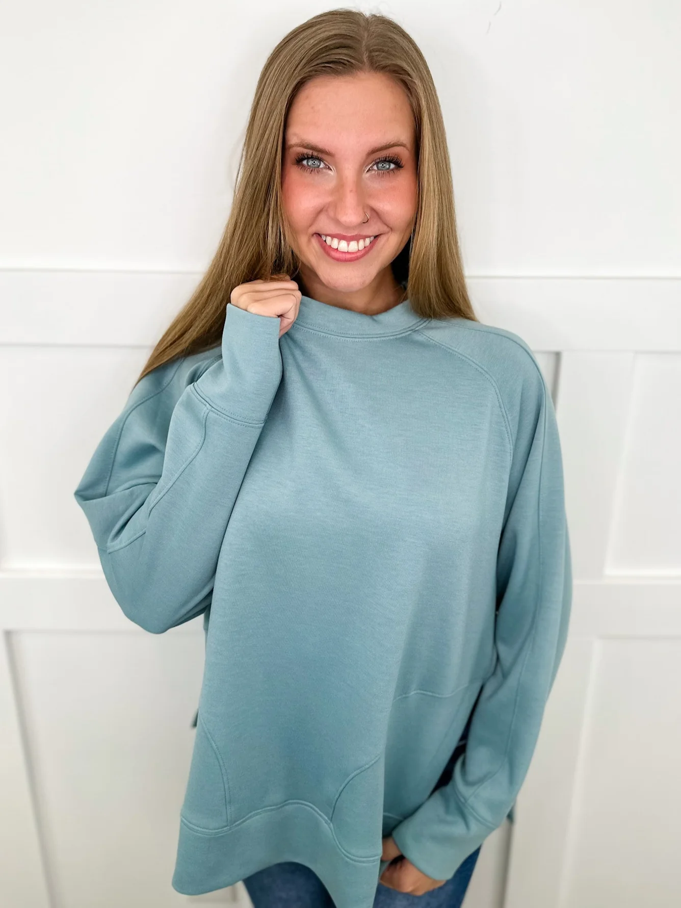 Zenana Basic A Sure Thing Long Sleeve Weekender Top - 12 colors! - Image 8