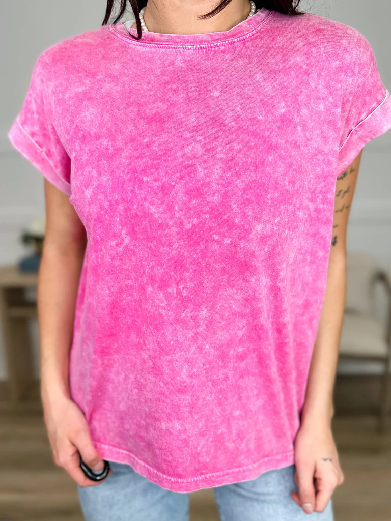 Zenana Basic I'm Beggin' You Cotton Short Sleeve Top - Multiple Colors - Image 7