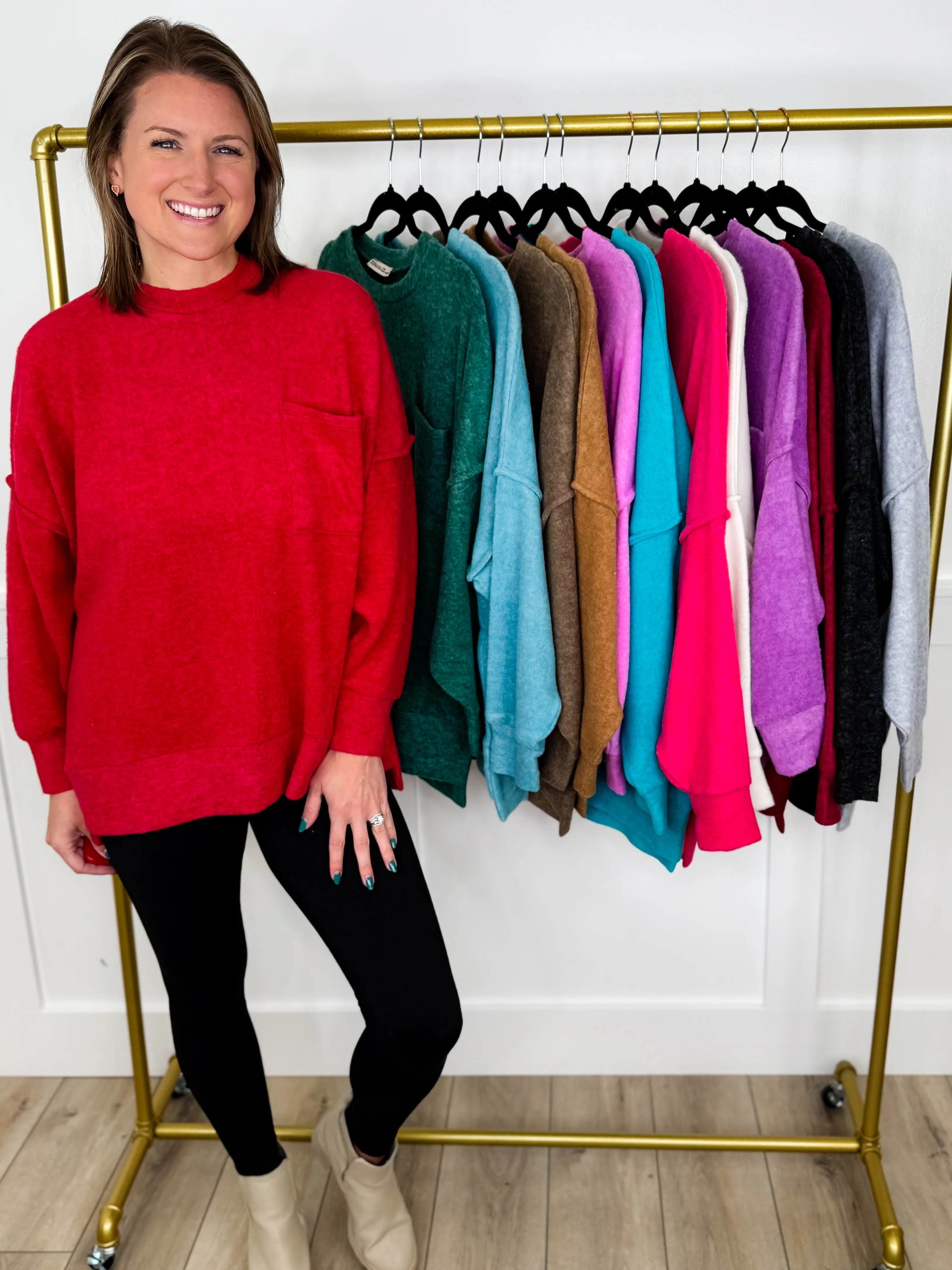 Zenana Feel the Comfort Long Sleeve Top - 13 colors! - Image 16