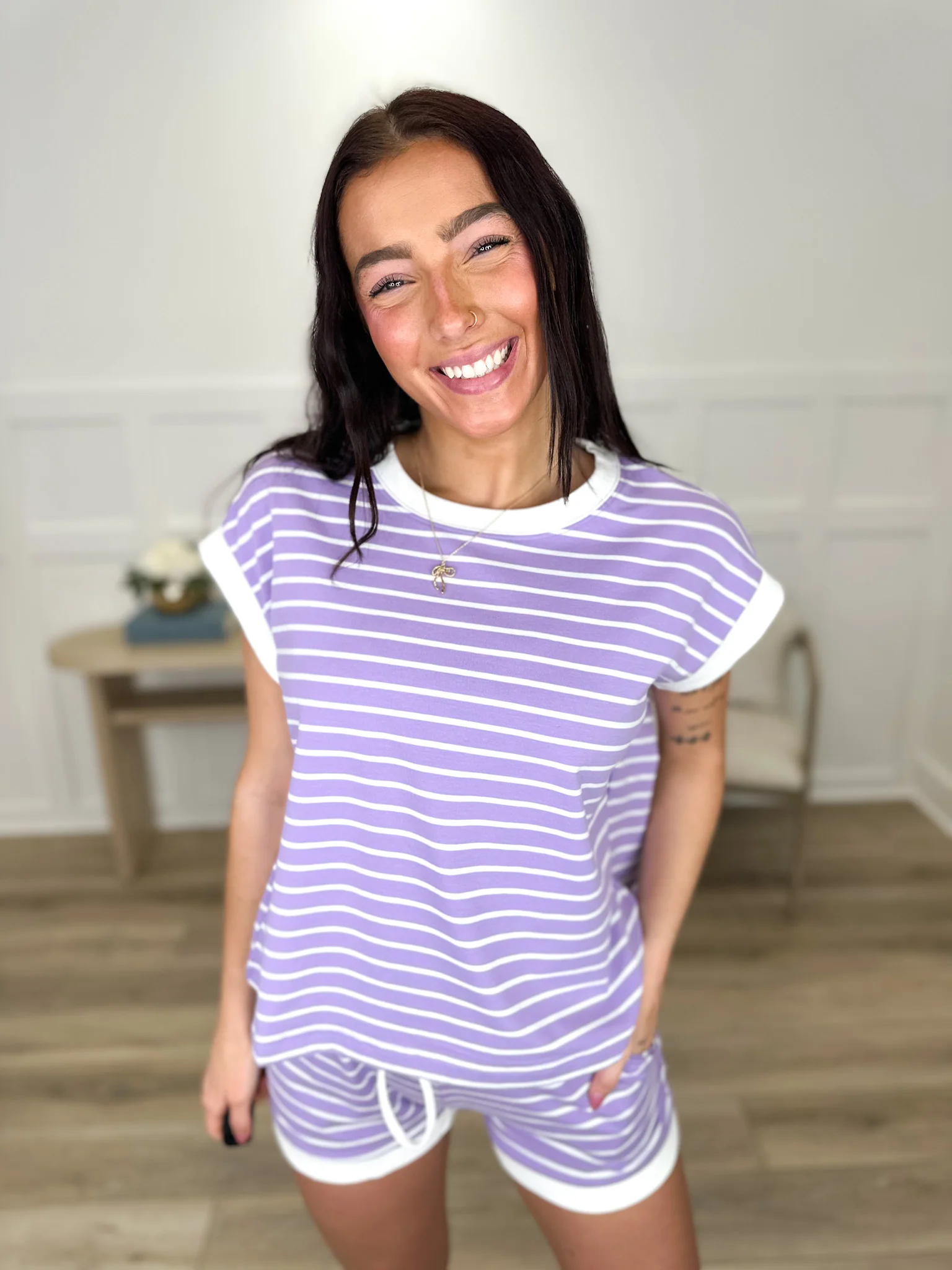 Zenana Give Me Direction High-Rise Cotton Blend Set - Multiple Colors - Image 2