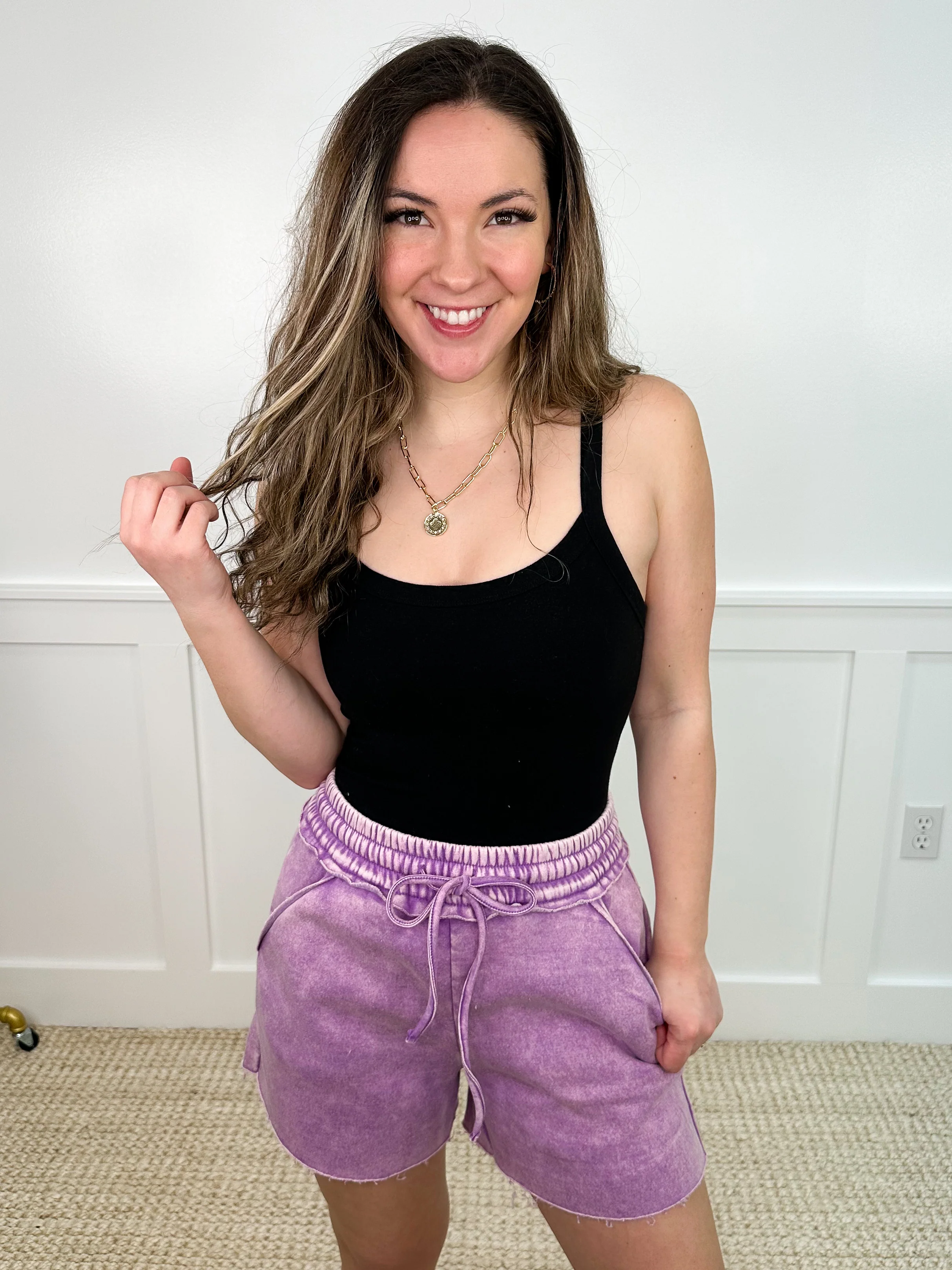 Zenana Just Checking High-Rise Cotton Blend Shorts - 9 colors! - Image 10