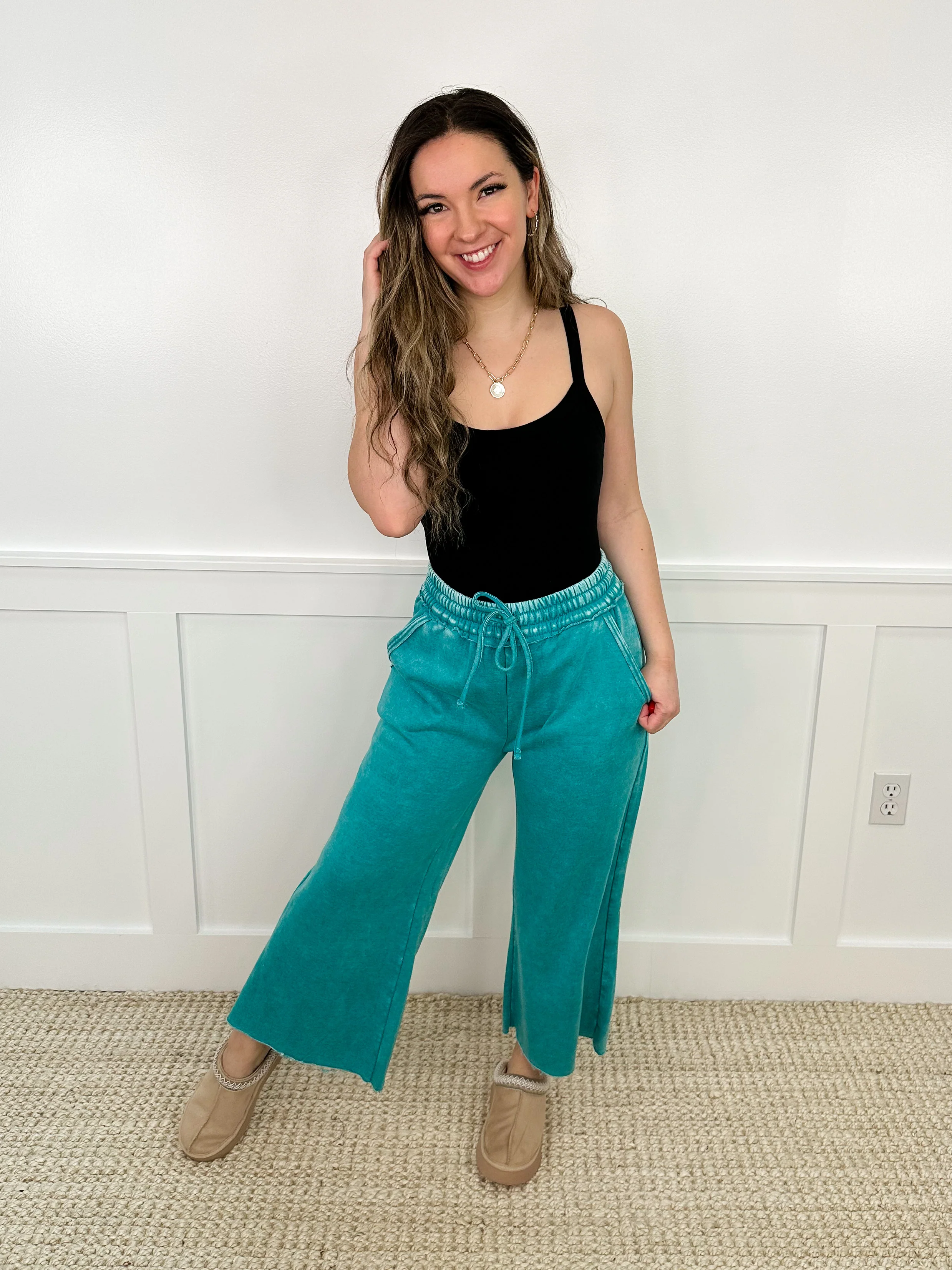 Zenana Next to You High-Rise Cotton Blend Cropped Bottoms - 9 colors! - Image 3
