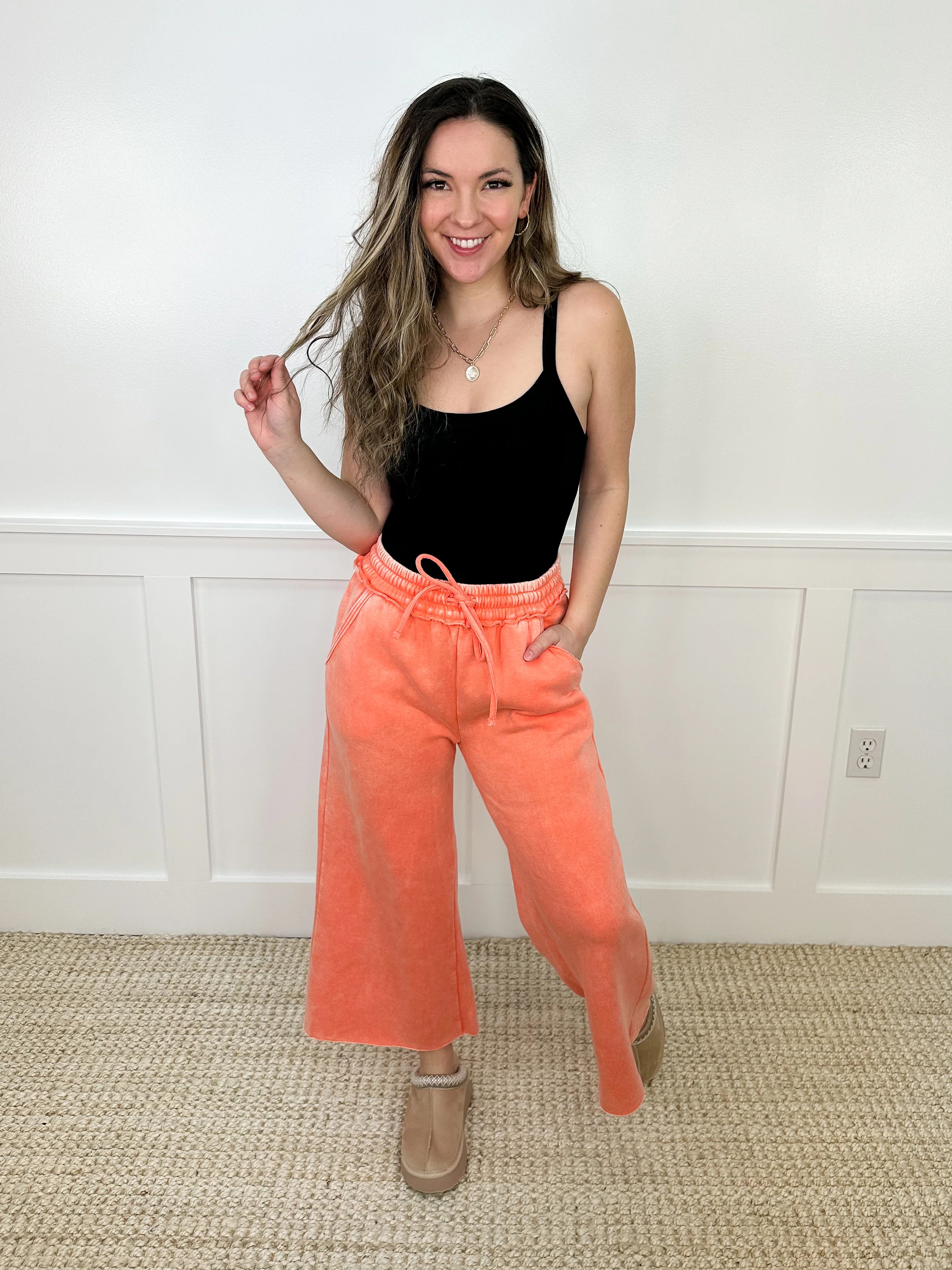 Zenana Next to You High-Rise Cotton Blend Cropped Bottoms - 9 colors! - Image 4